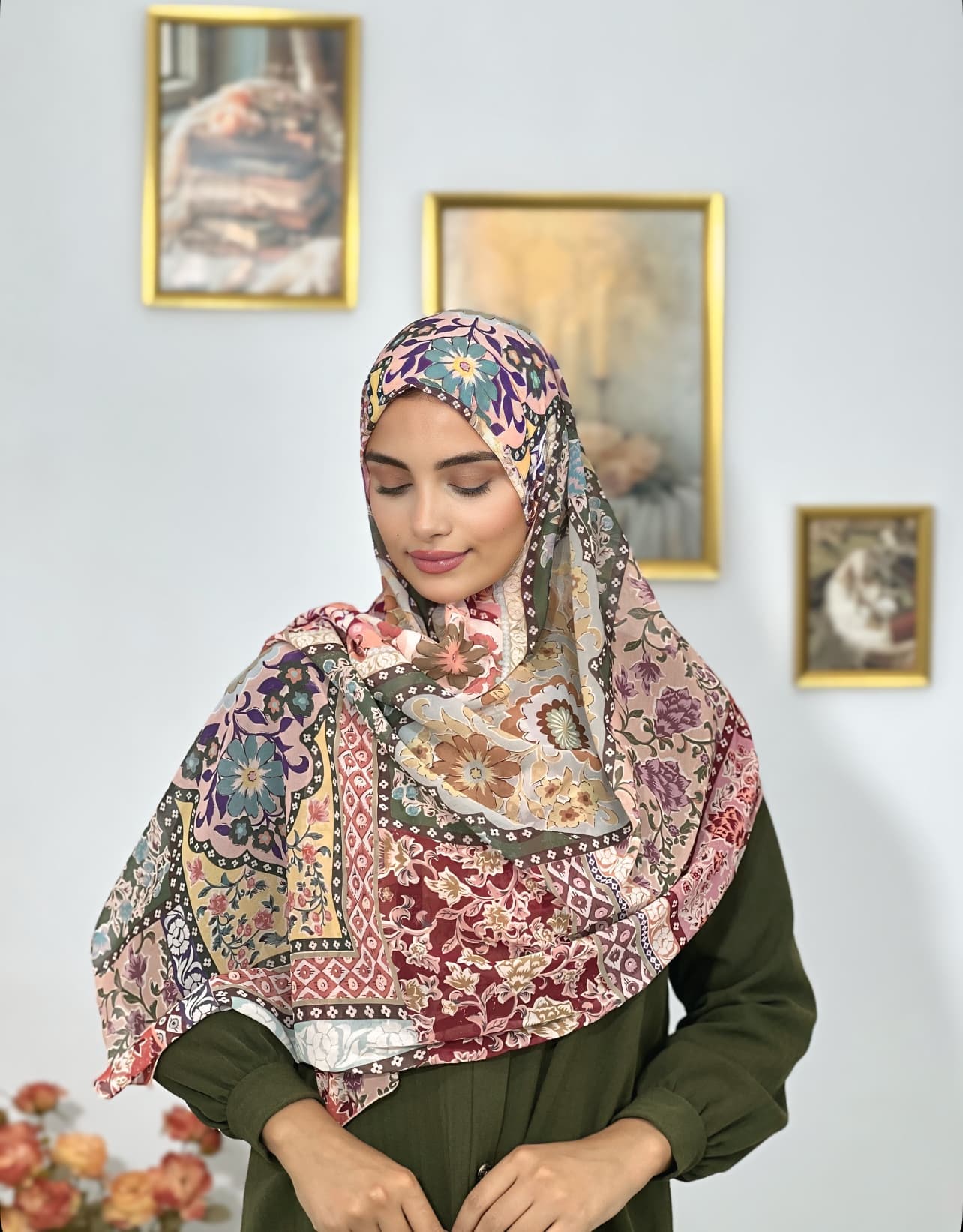 Allurina scarf - "Laguna"