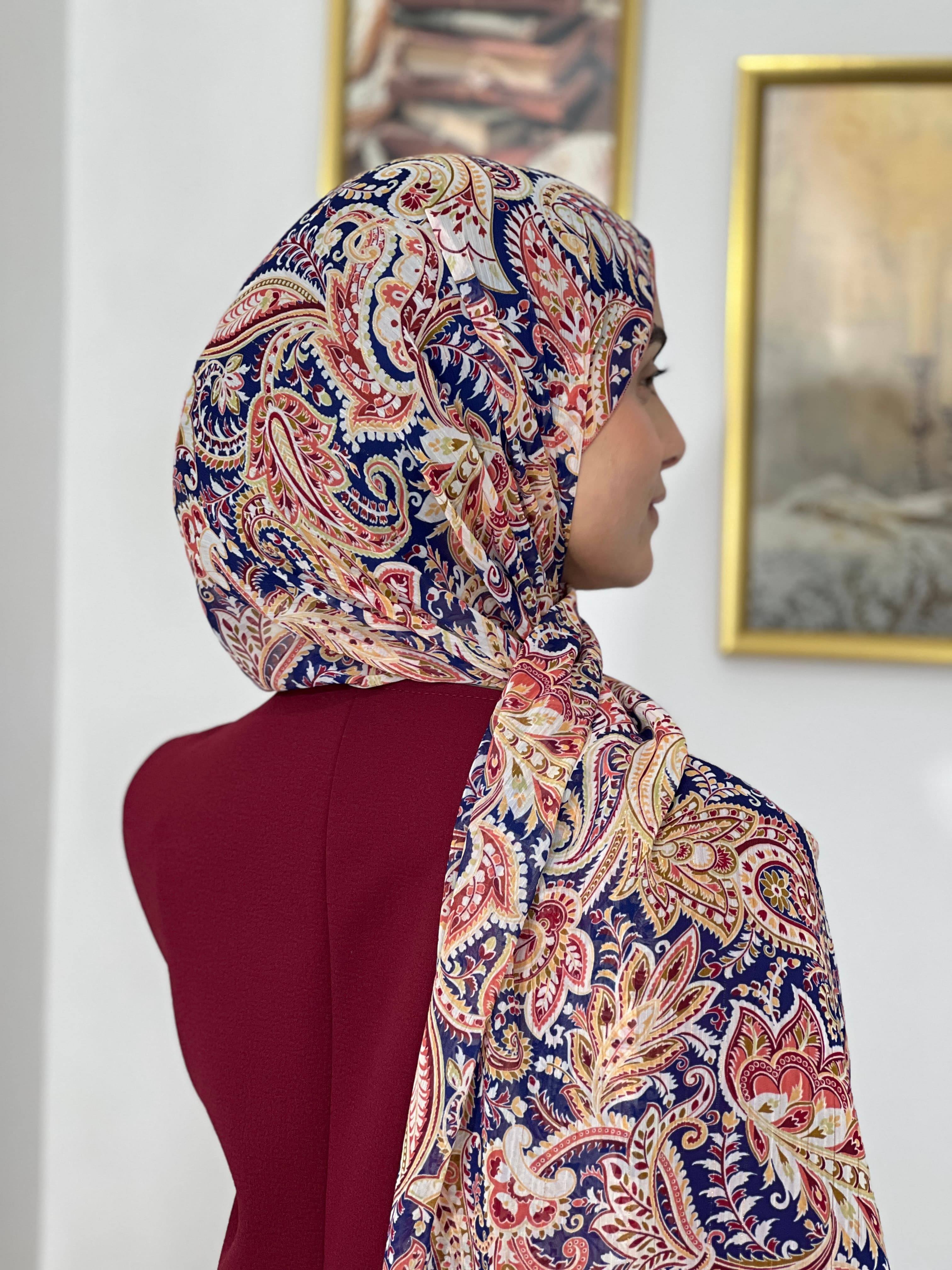 Allurina scarf - "Samarkand Blue"