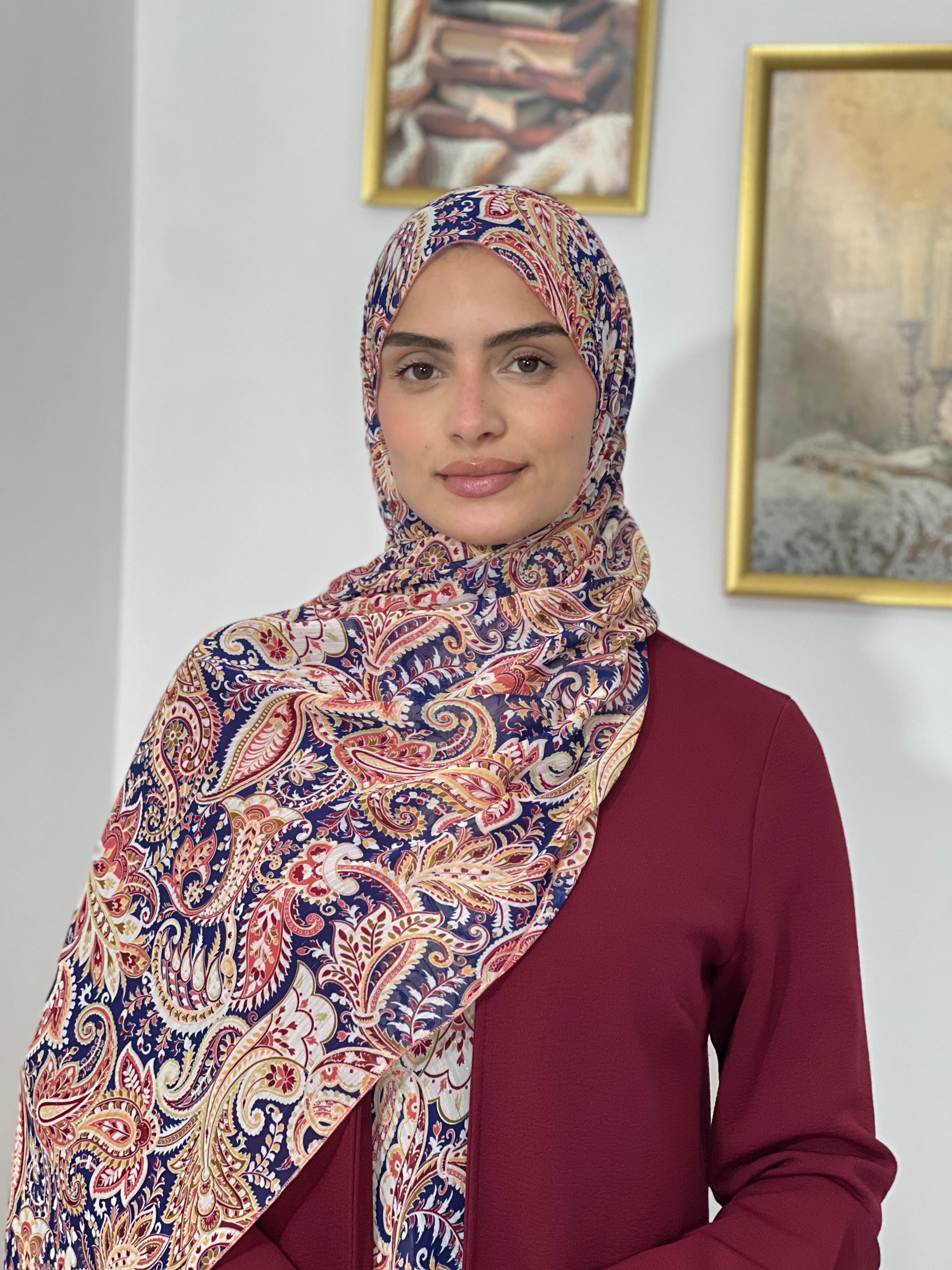Allurina scarf - "Samarkand Blue"