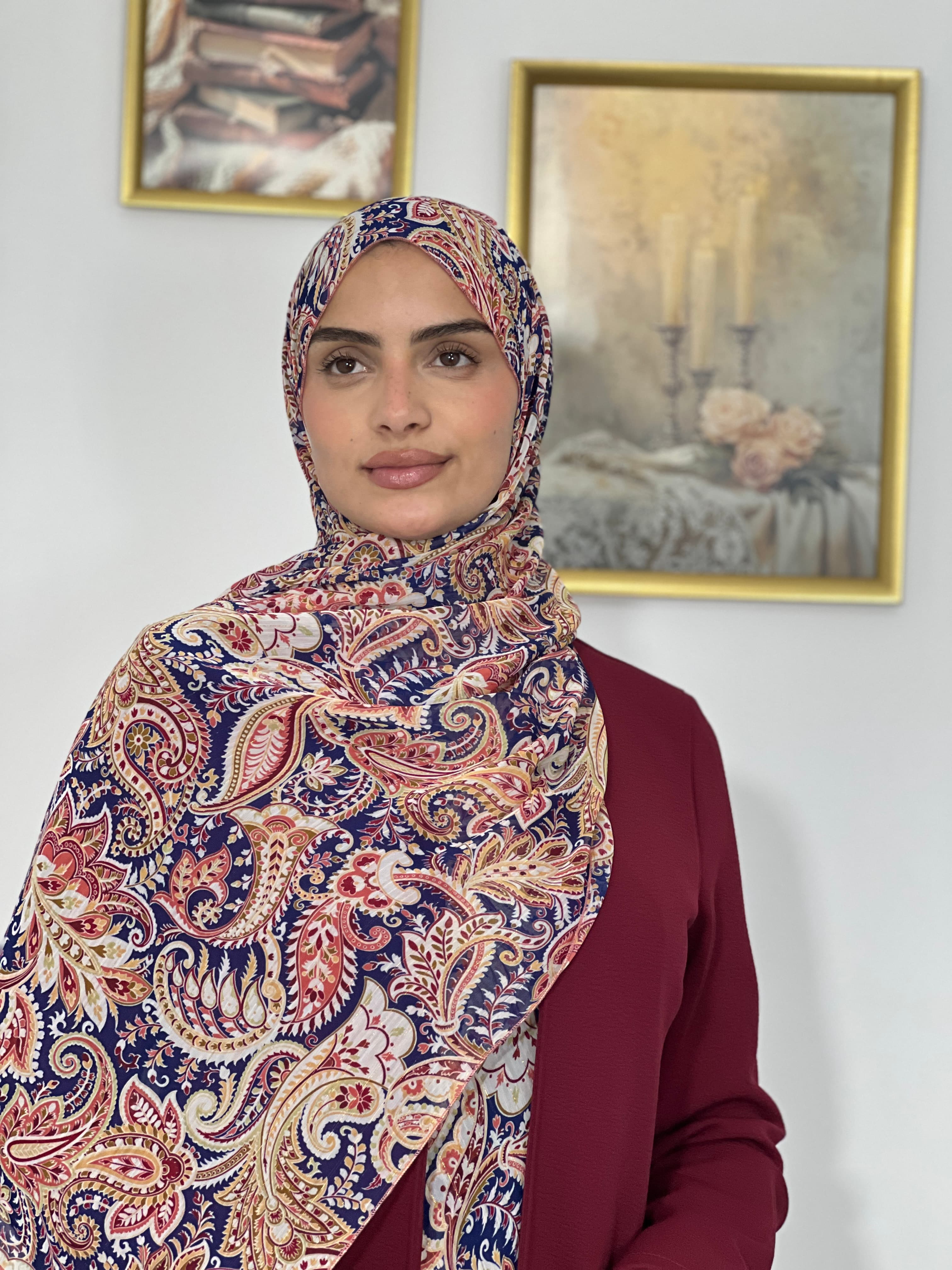 Allurina scarf - "Samarkand Blue"