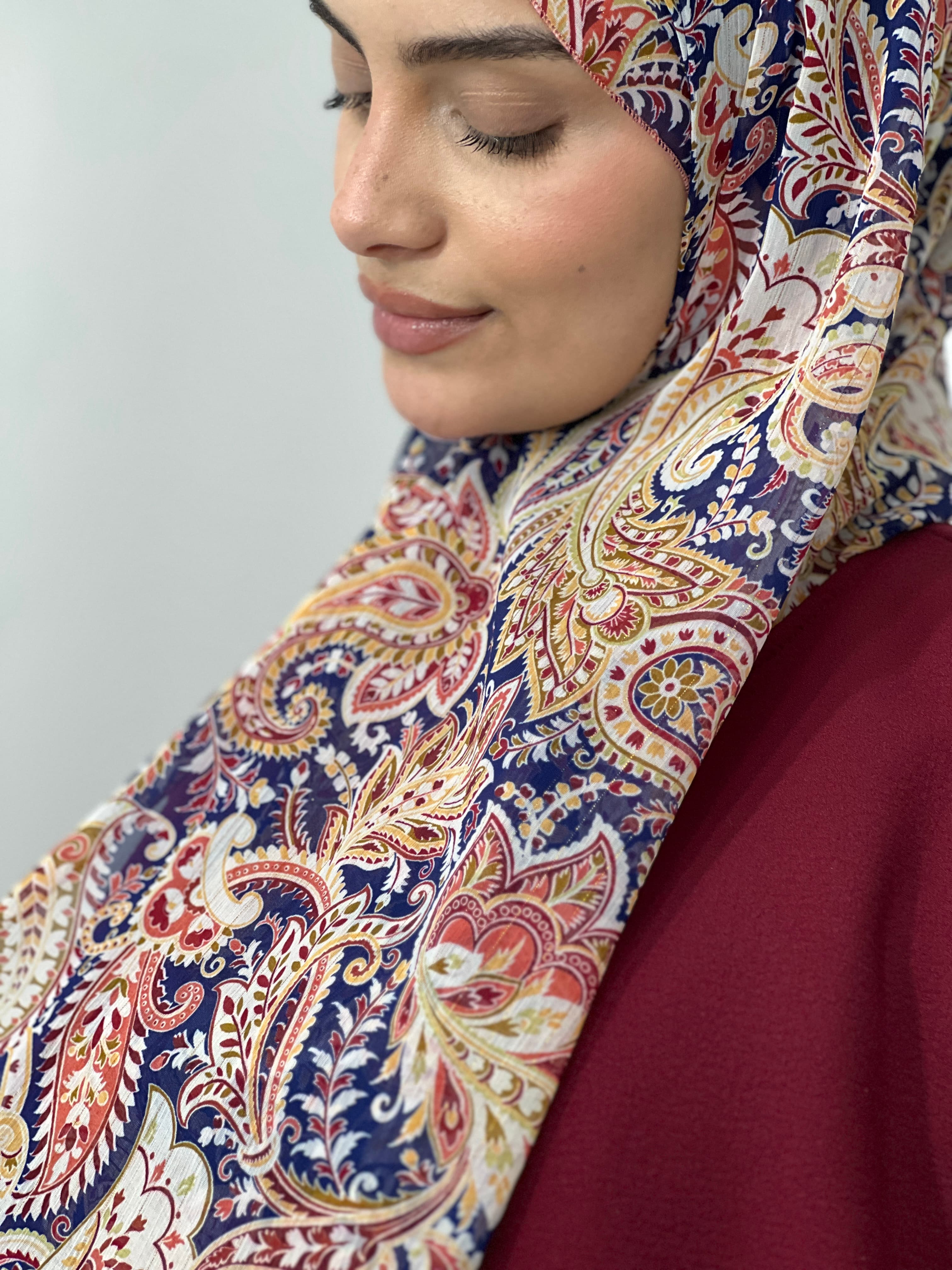 Allurina scarf - "Samarkand Blue"
