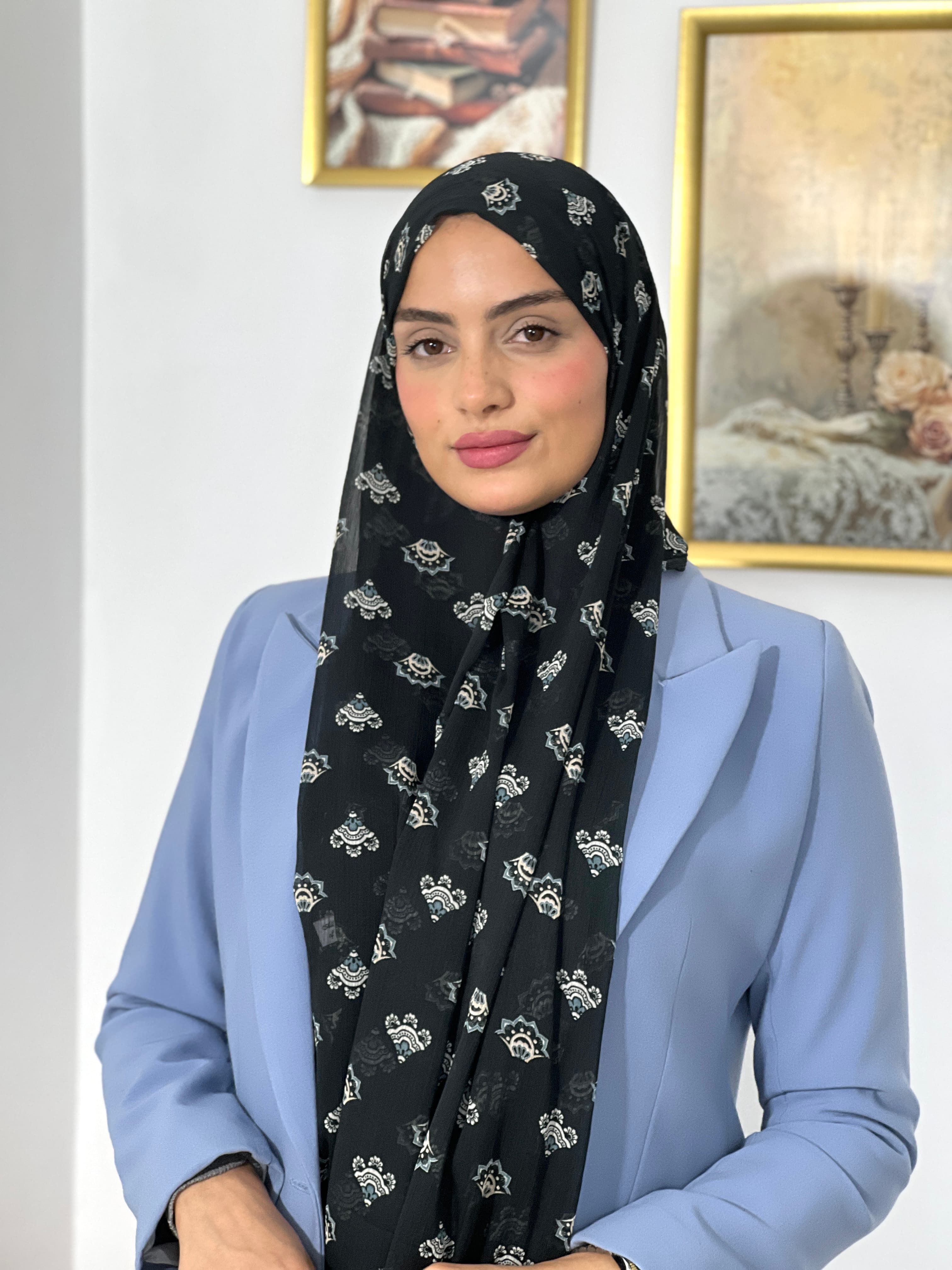 Allurina scarf - "Mosaïque de Nuit"