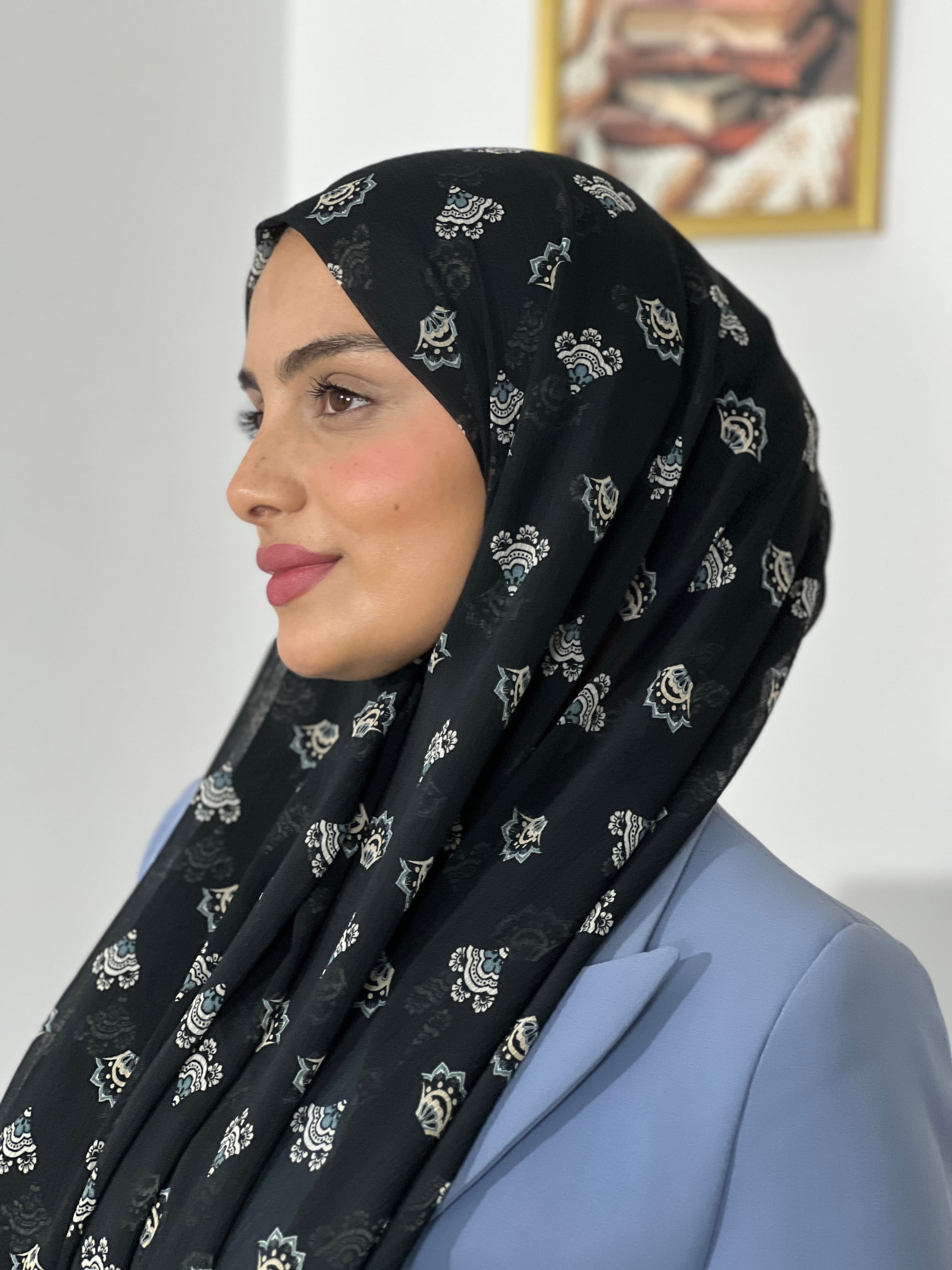 Allurina scarf - "Mosaïque de Nuit"