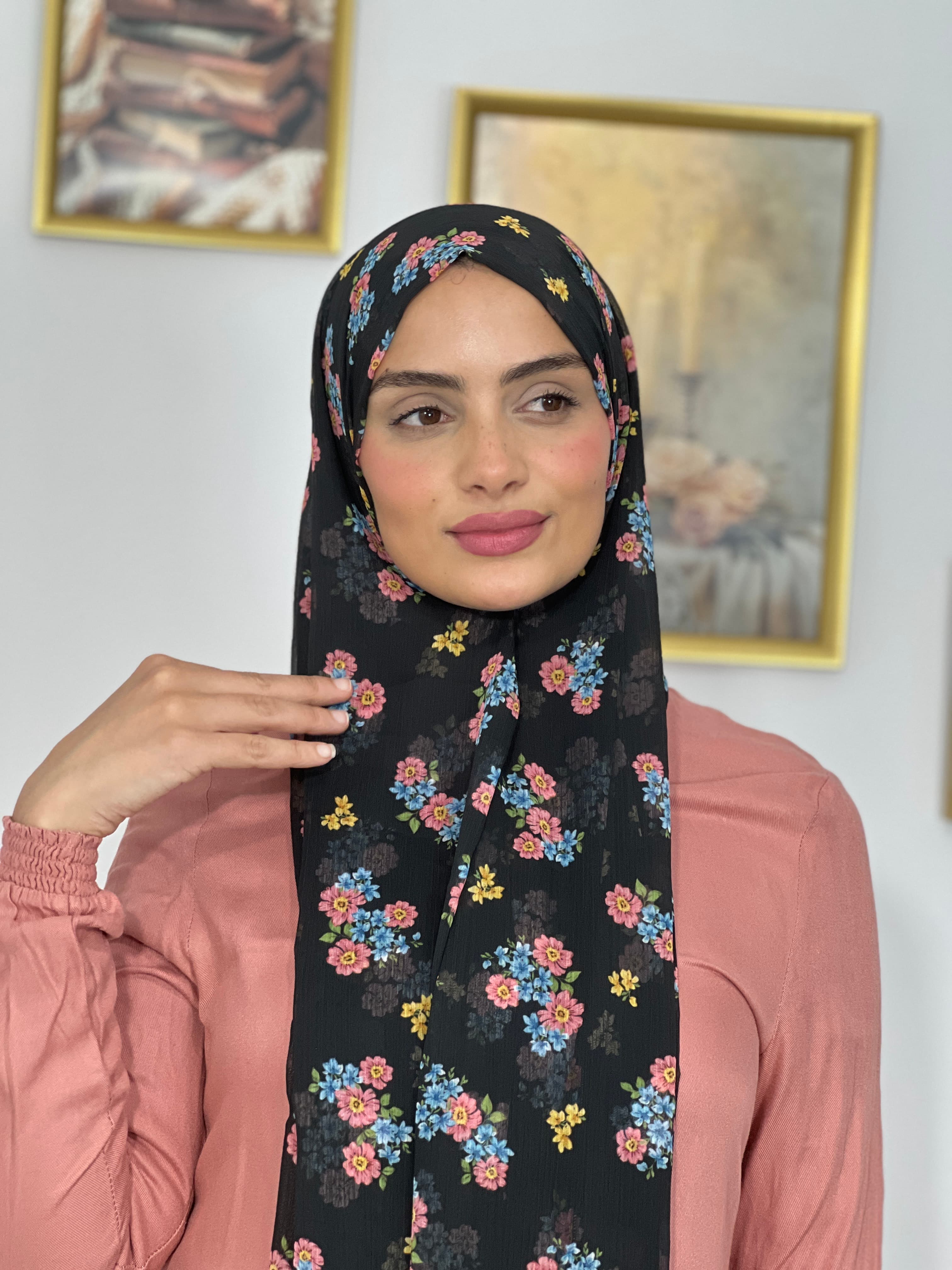 Allurina scarf - "Mélodie Florale"