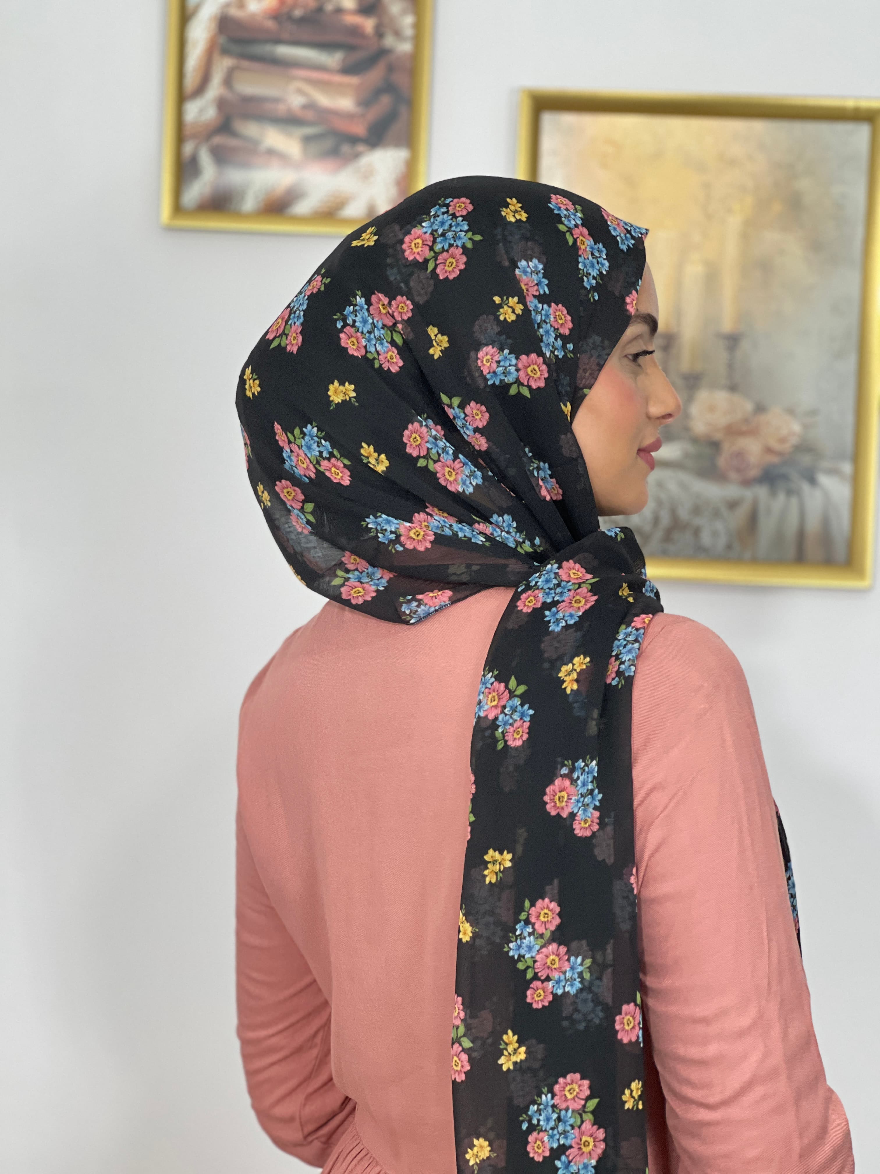 Allurina scarf - "Mélodie Florale"