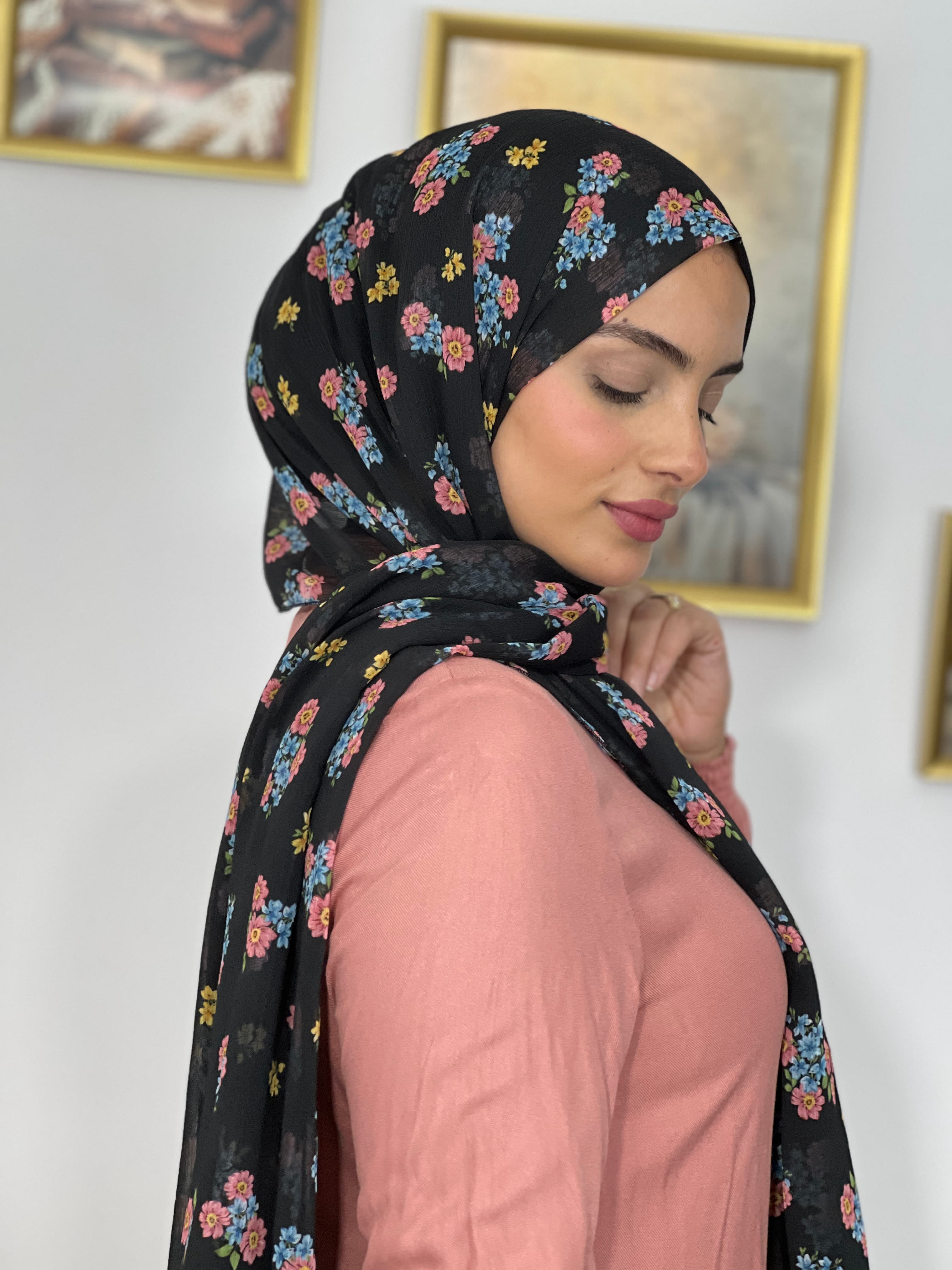 Allurina scarf - "Mélodie Florale"