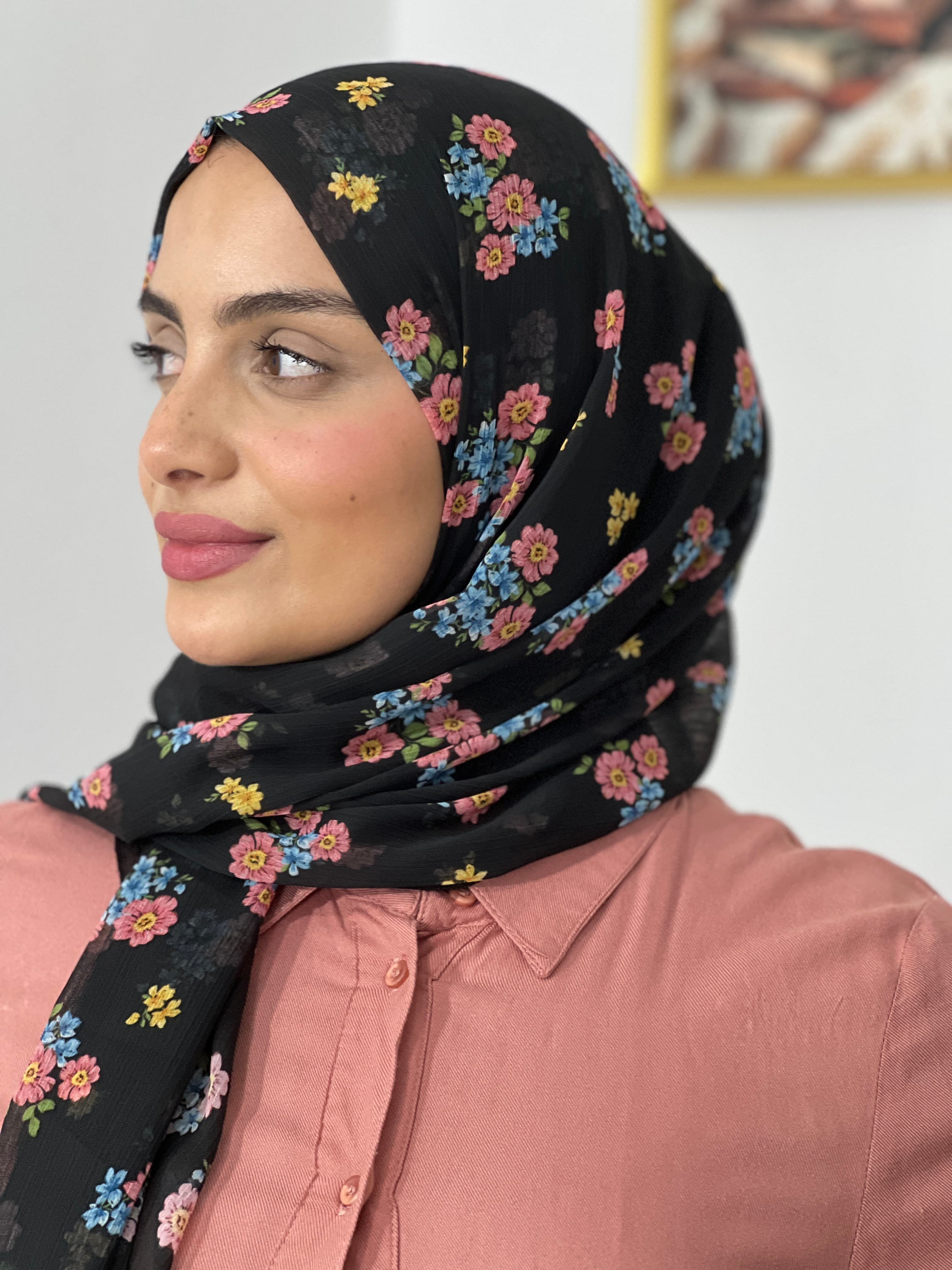 Allurina scarf - "Mélodie Florale"