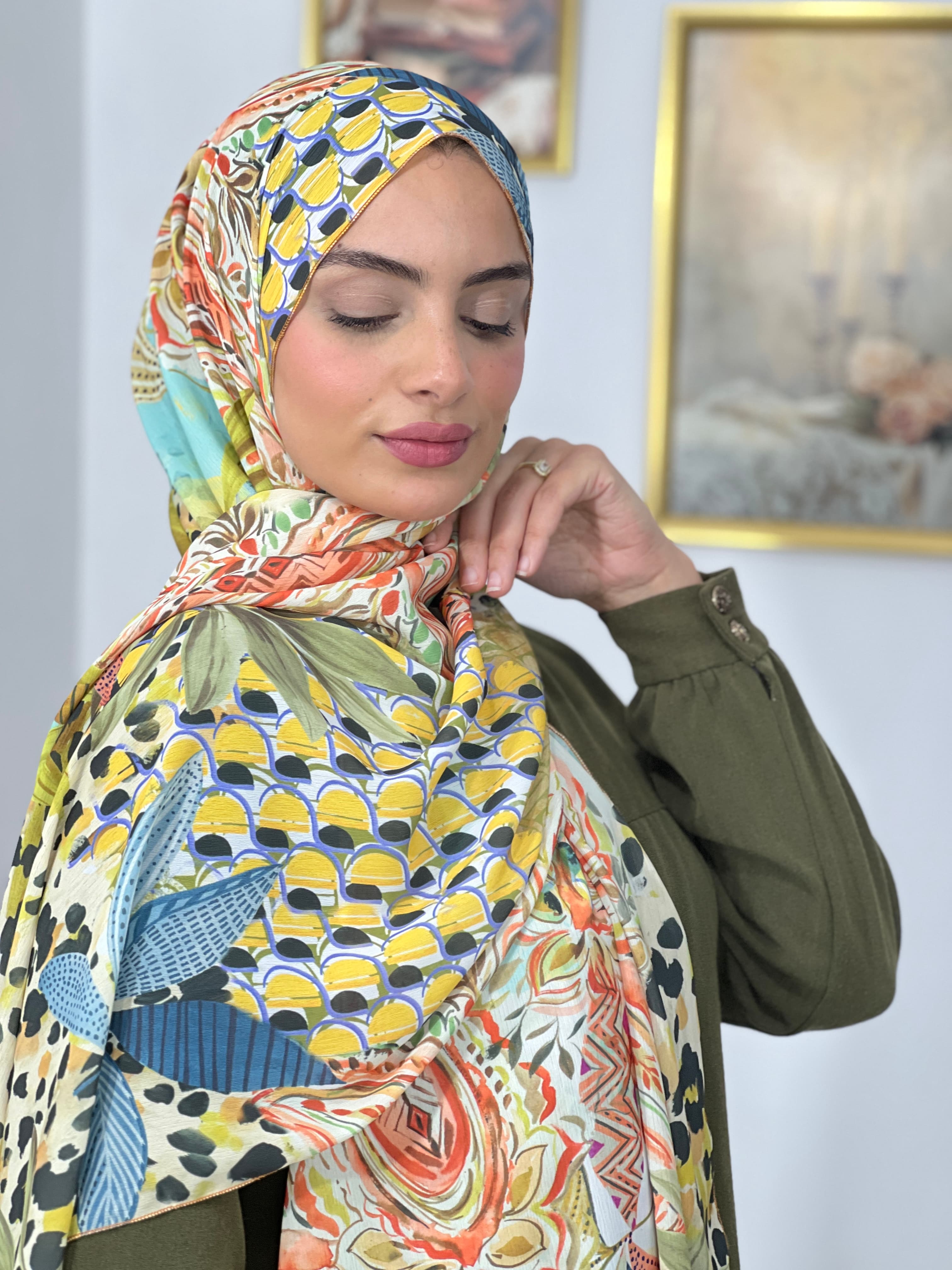 Allurina scarf - "Soleil d'Été"