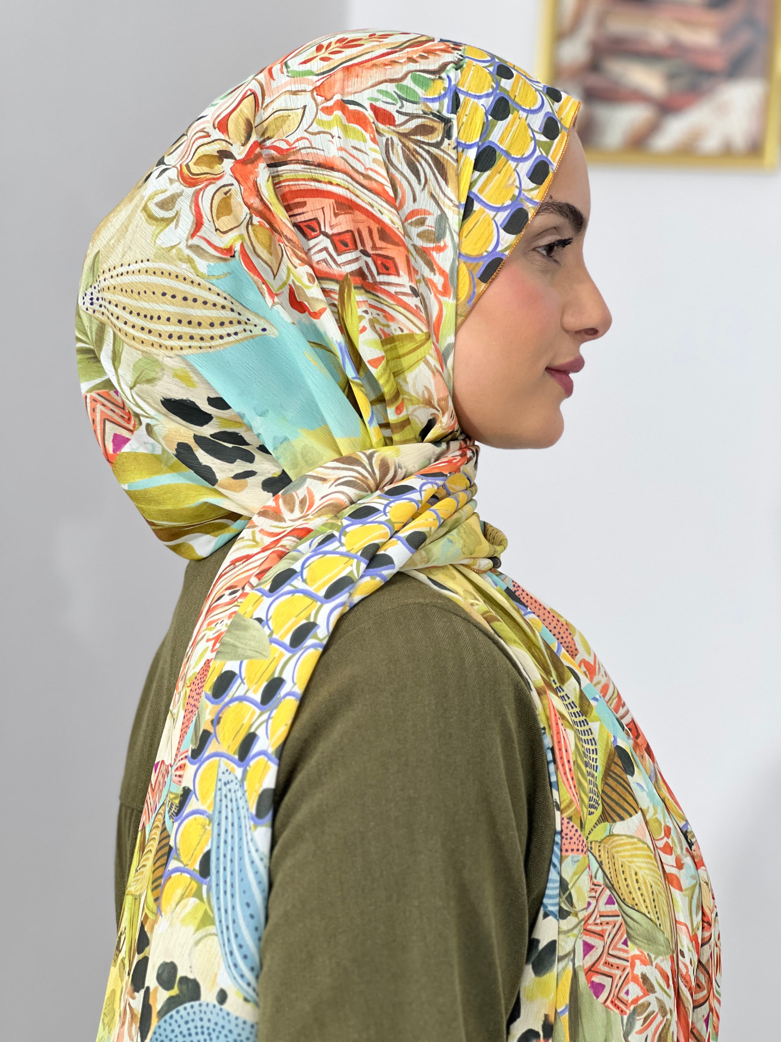Allurina scarf - "Soleil d'Été"