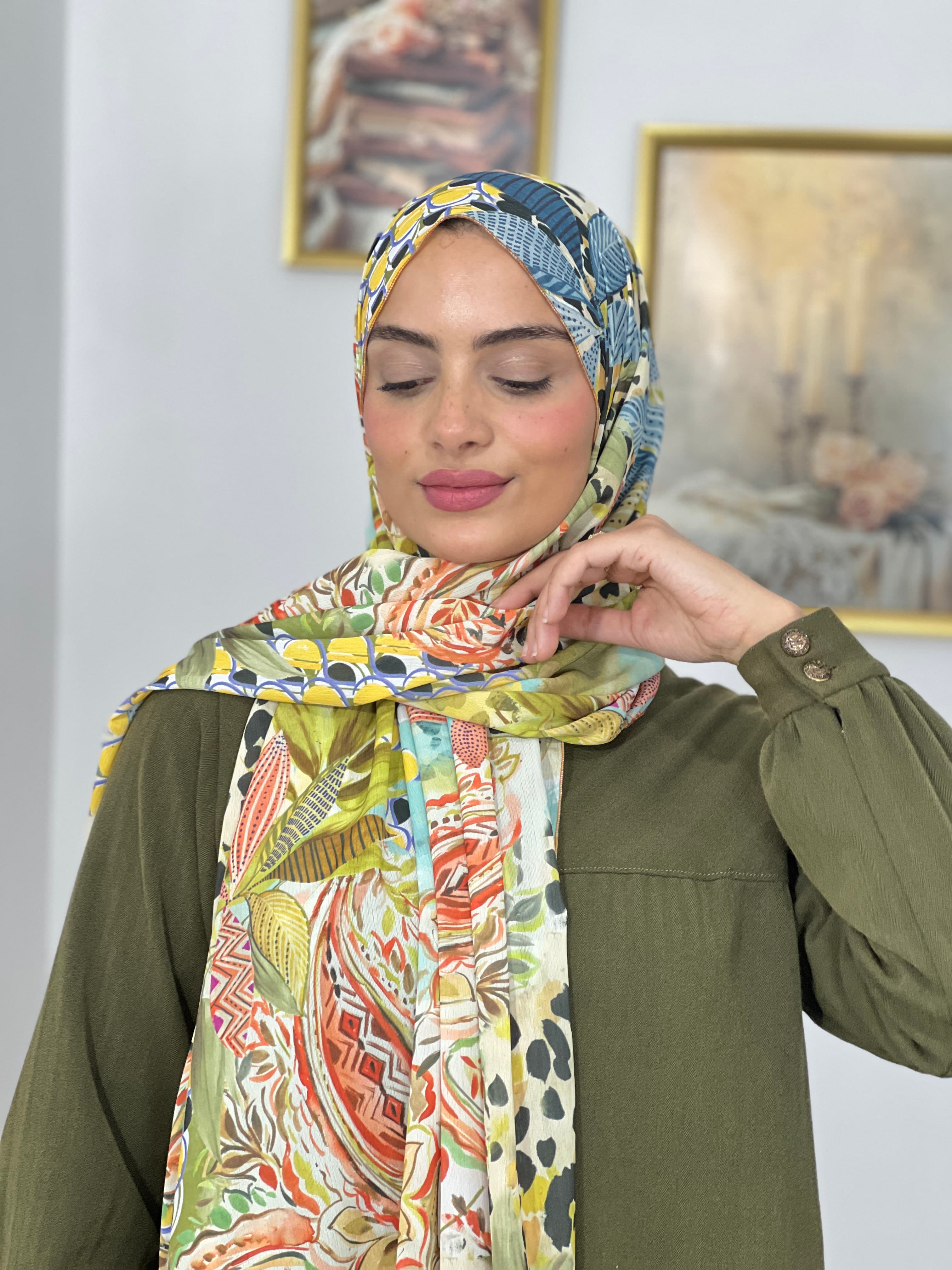 Allurina scarf - "Soleil d'Été"