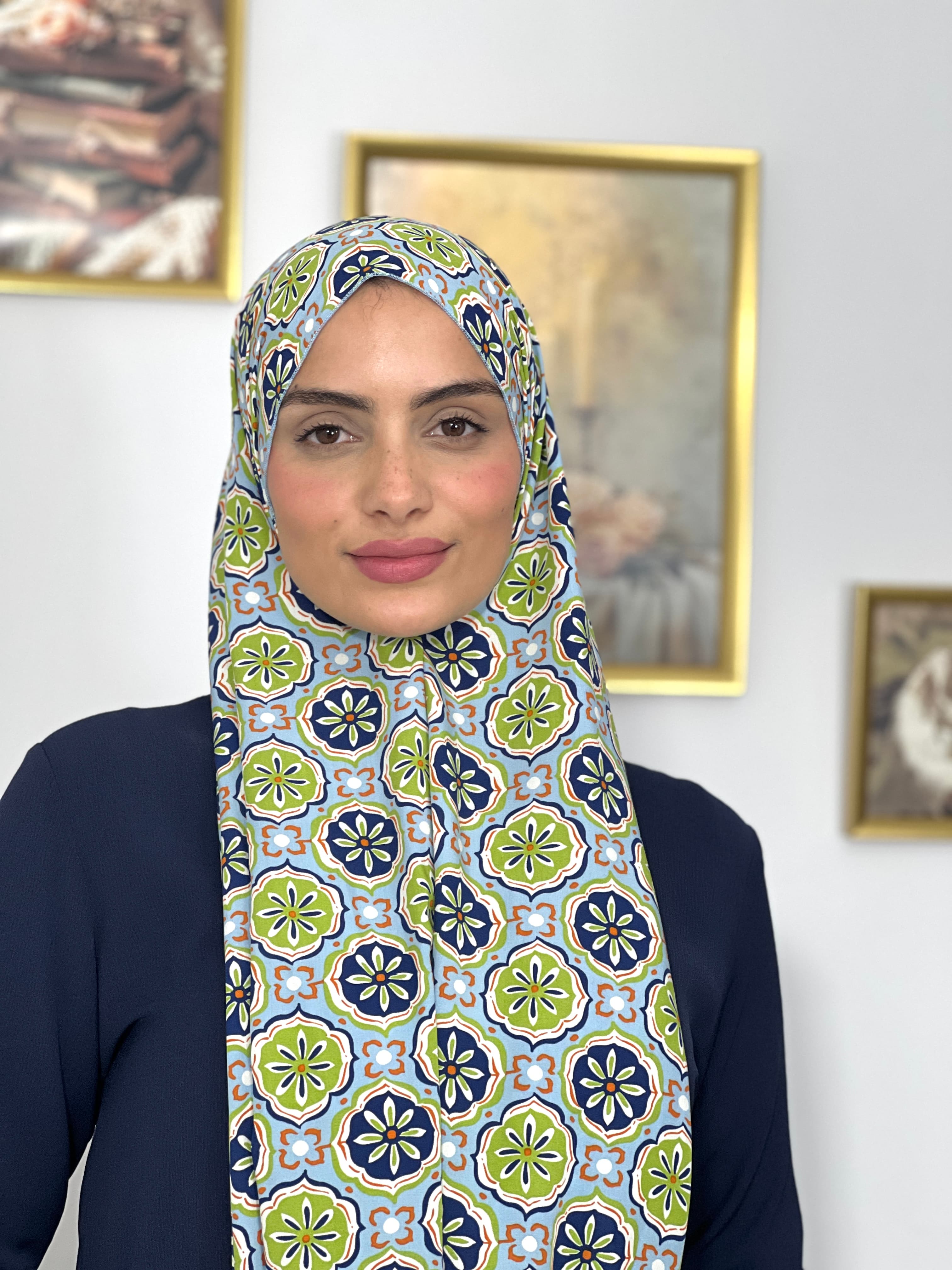 Allurina scarf - "Jardin Méditerranéen"