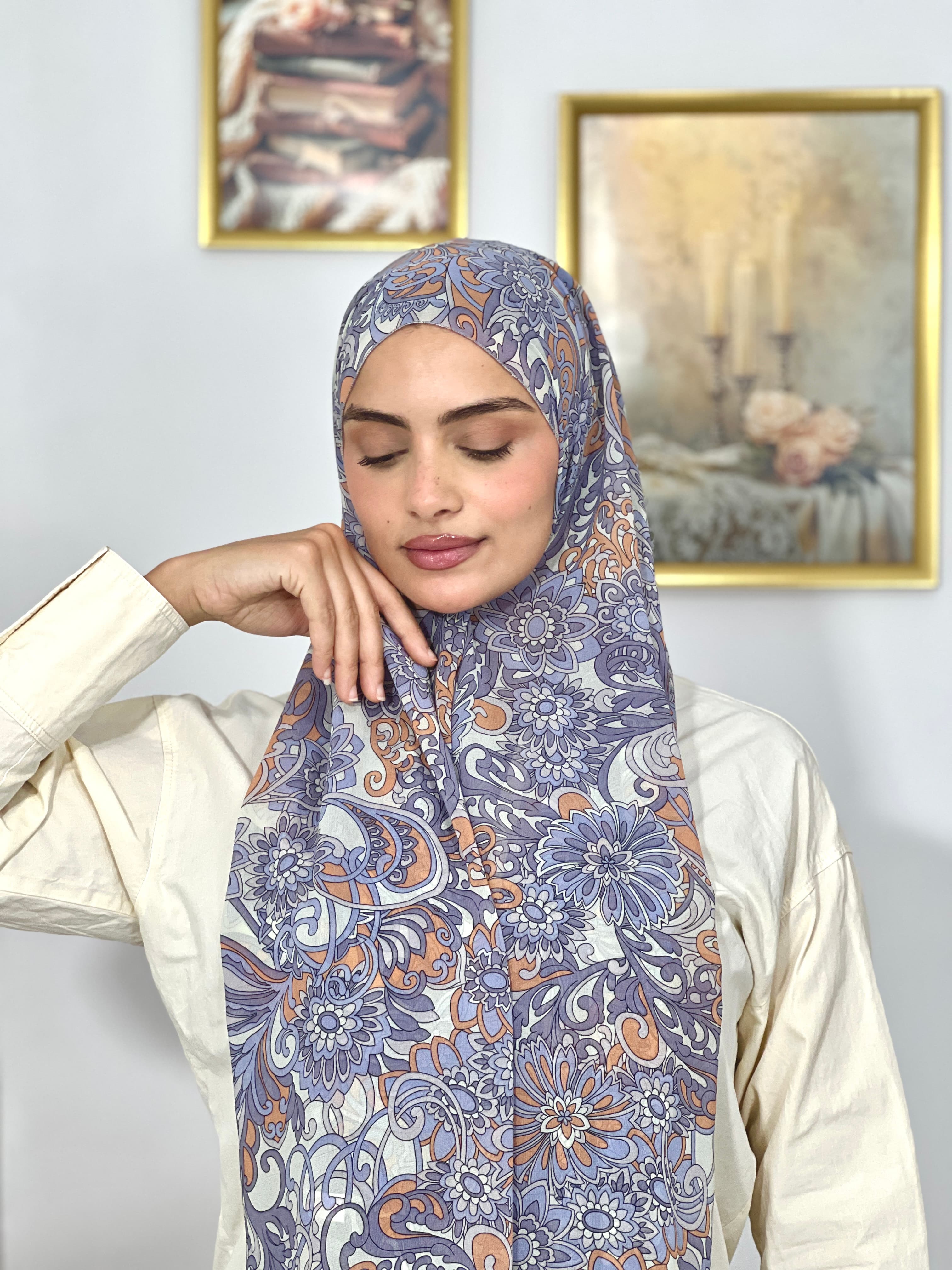 Allurina scarf - "Lilac Mandala"