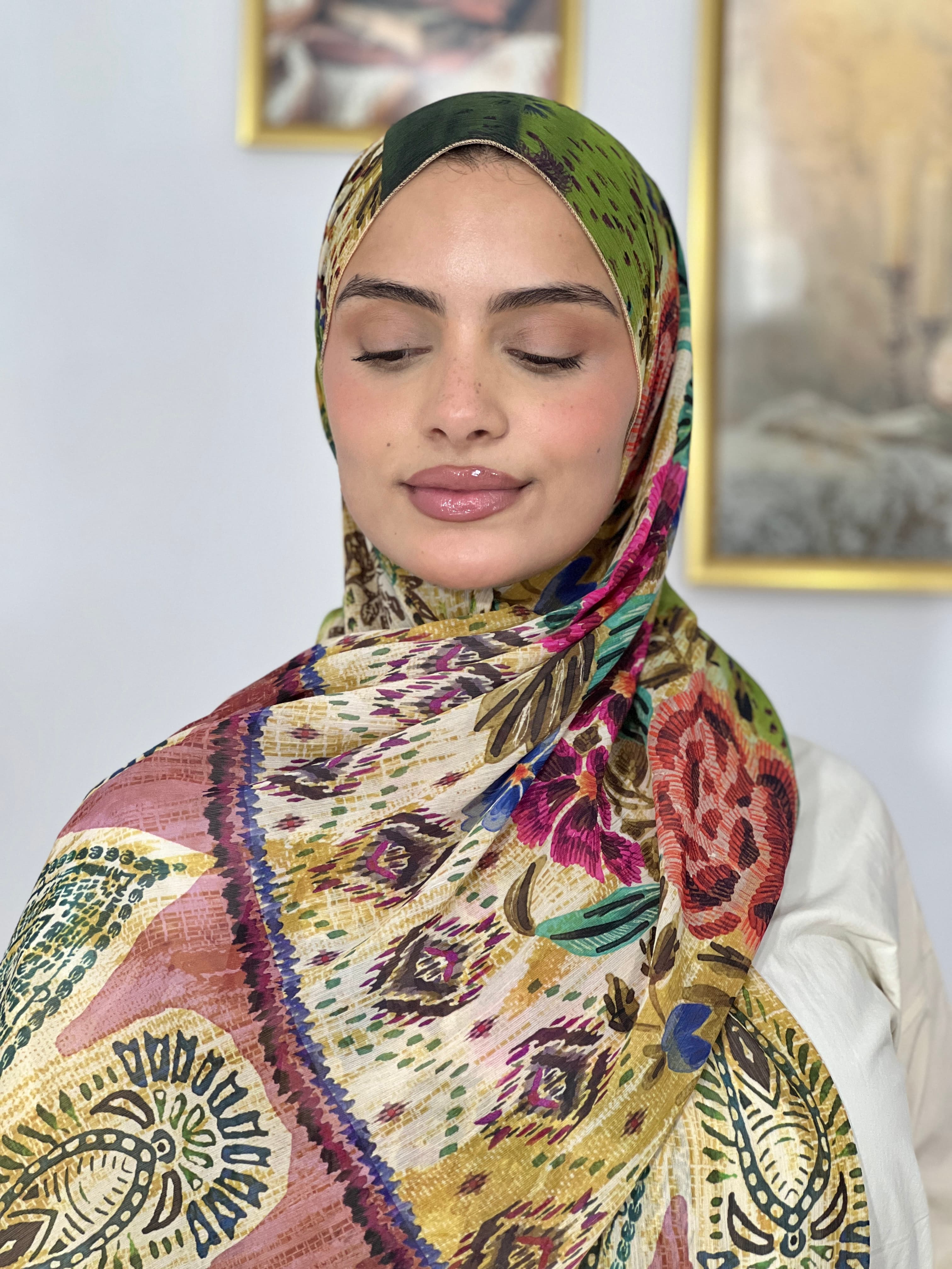 Allurina scarf - "Folk Fusion"