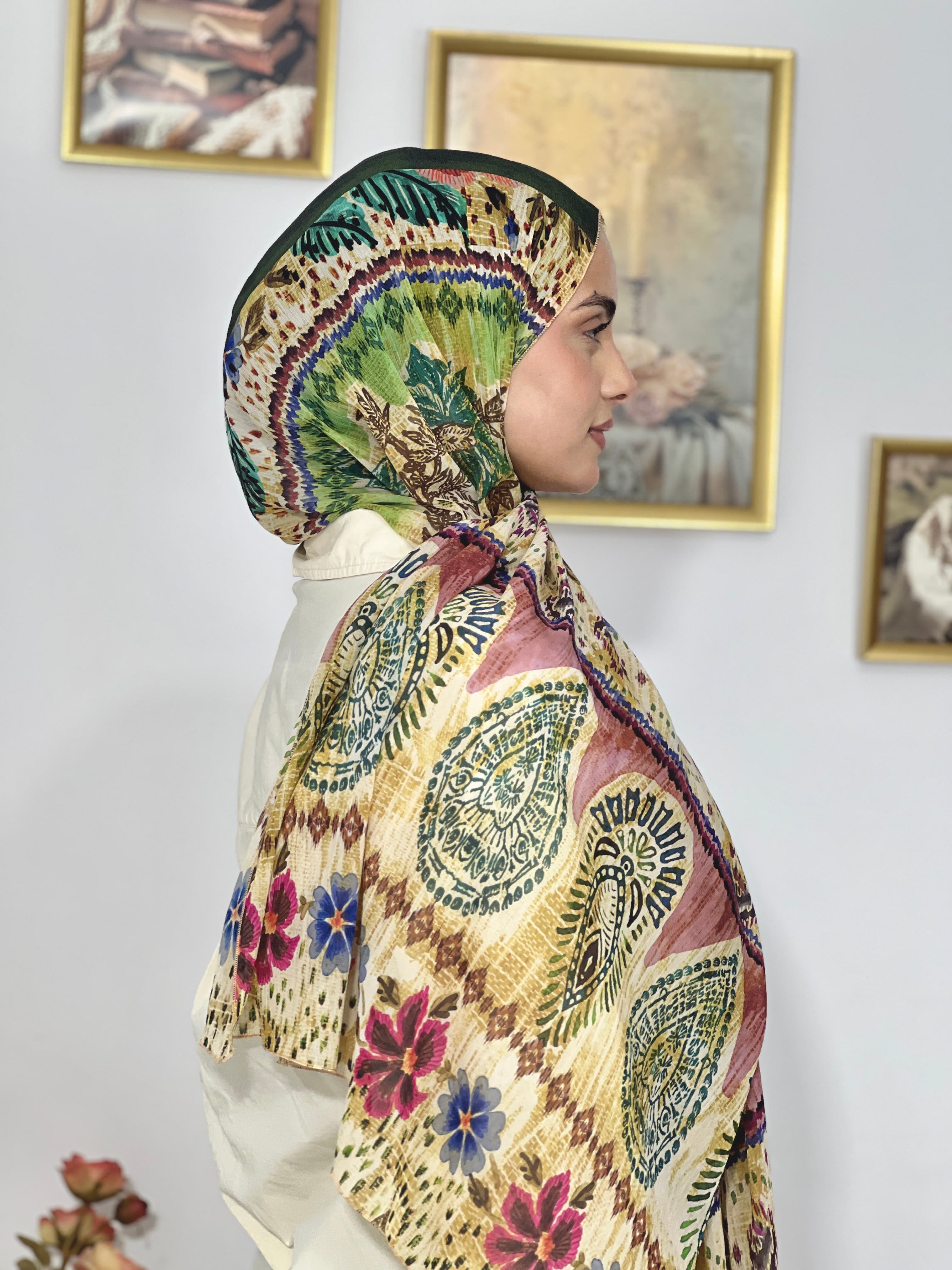 Allurina scarf - "Folk Fusion"
