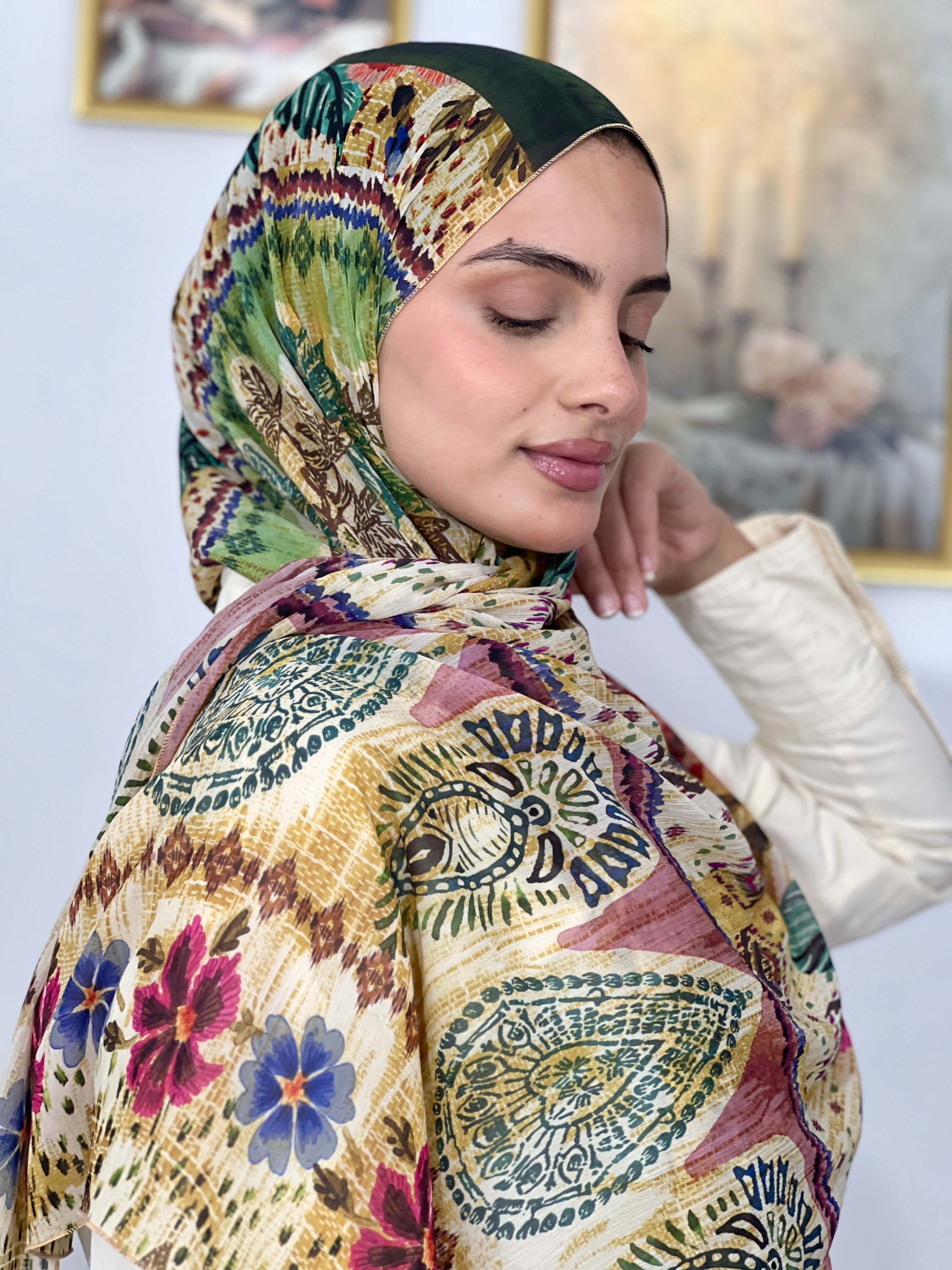 Allurina scarf - "Folk Fusion"