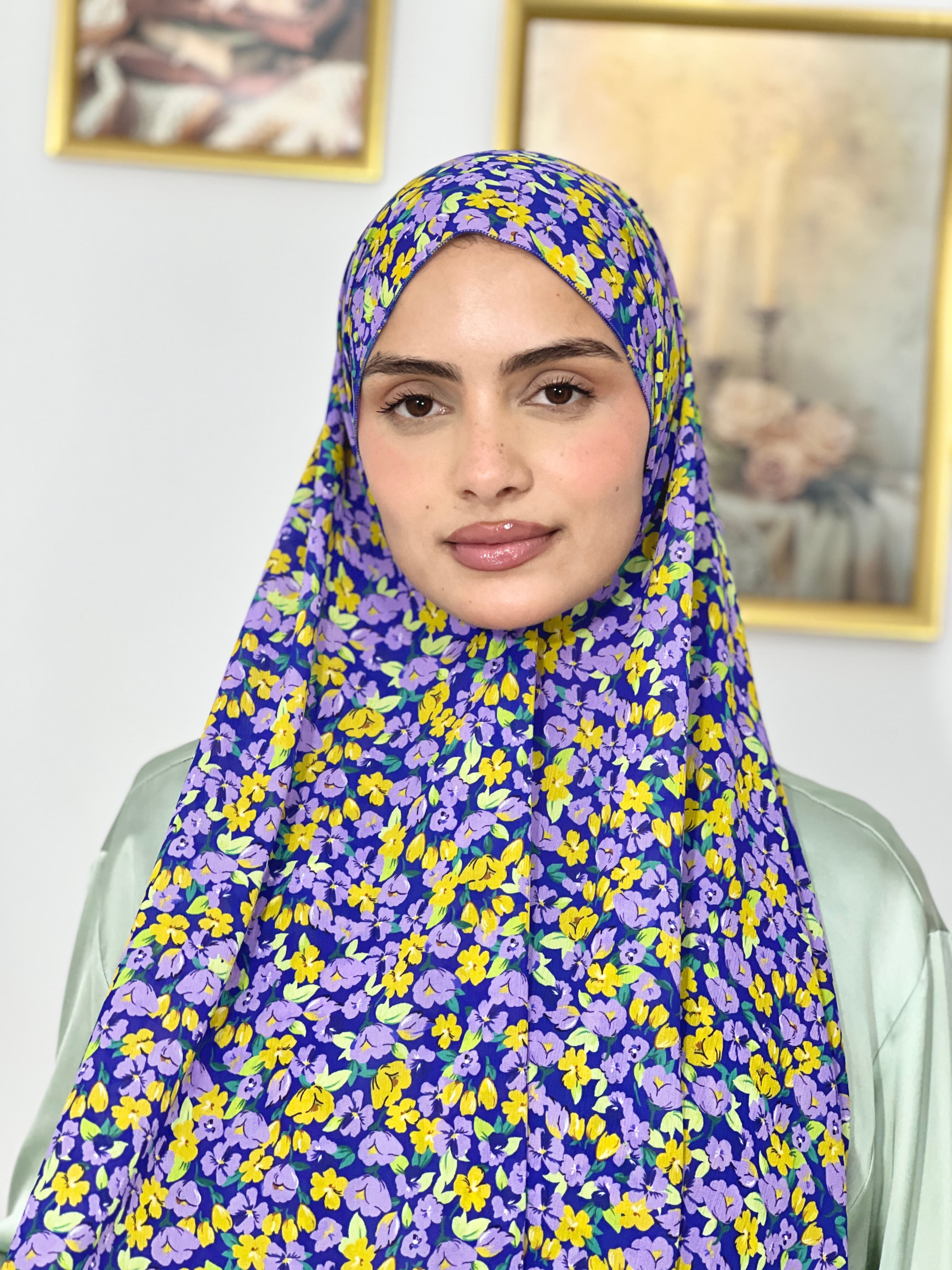 Allurina scarf - "Violet Pansy"