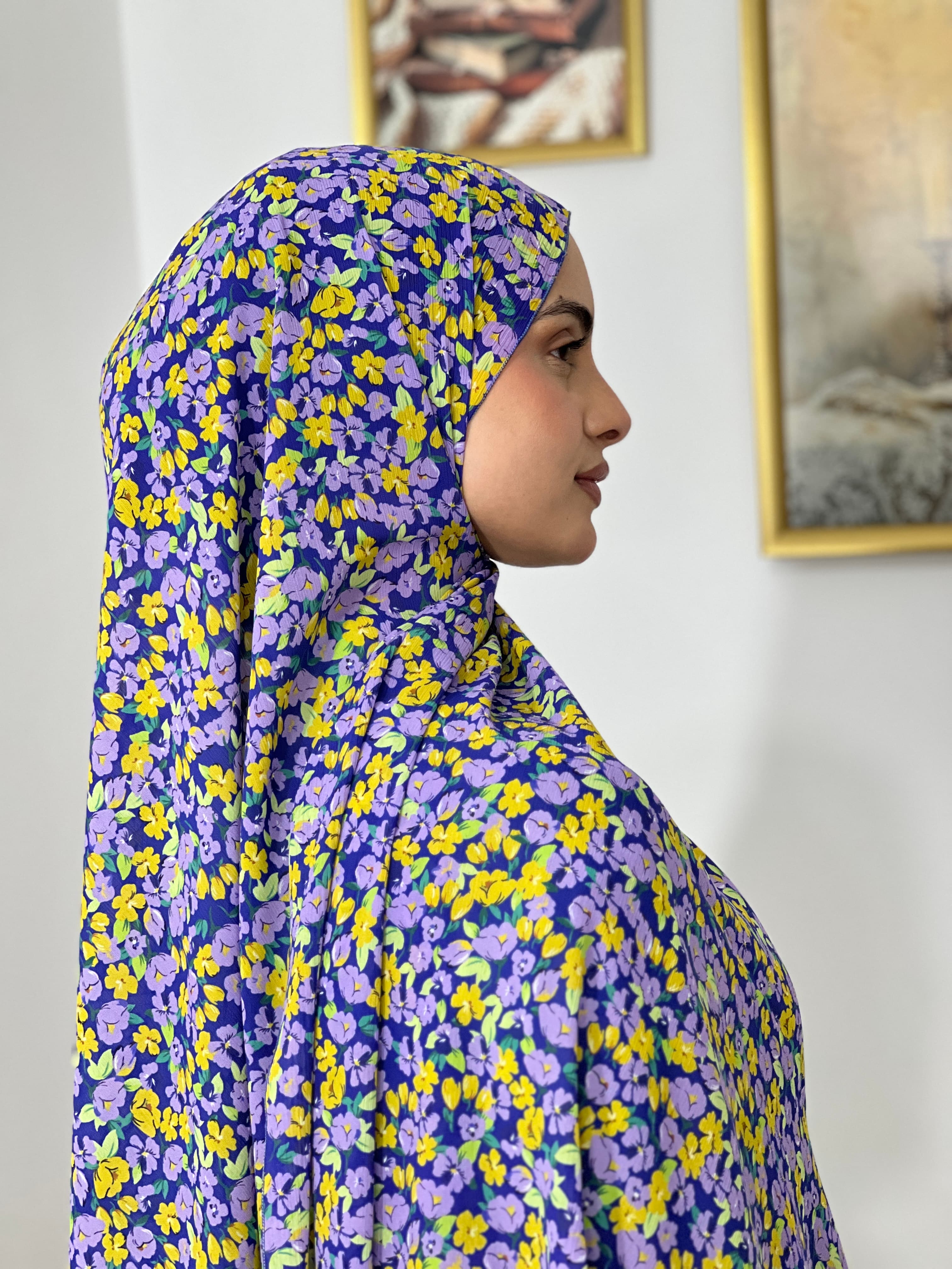 Allurina scarf - "Violet Pansy"