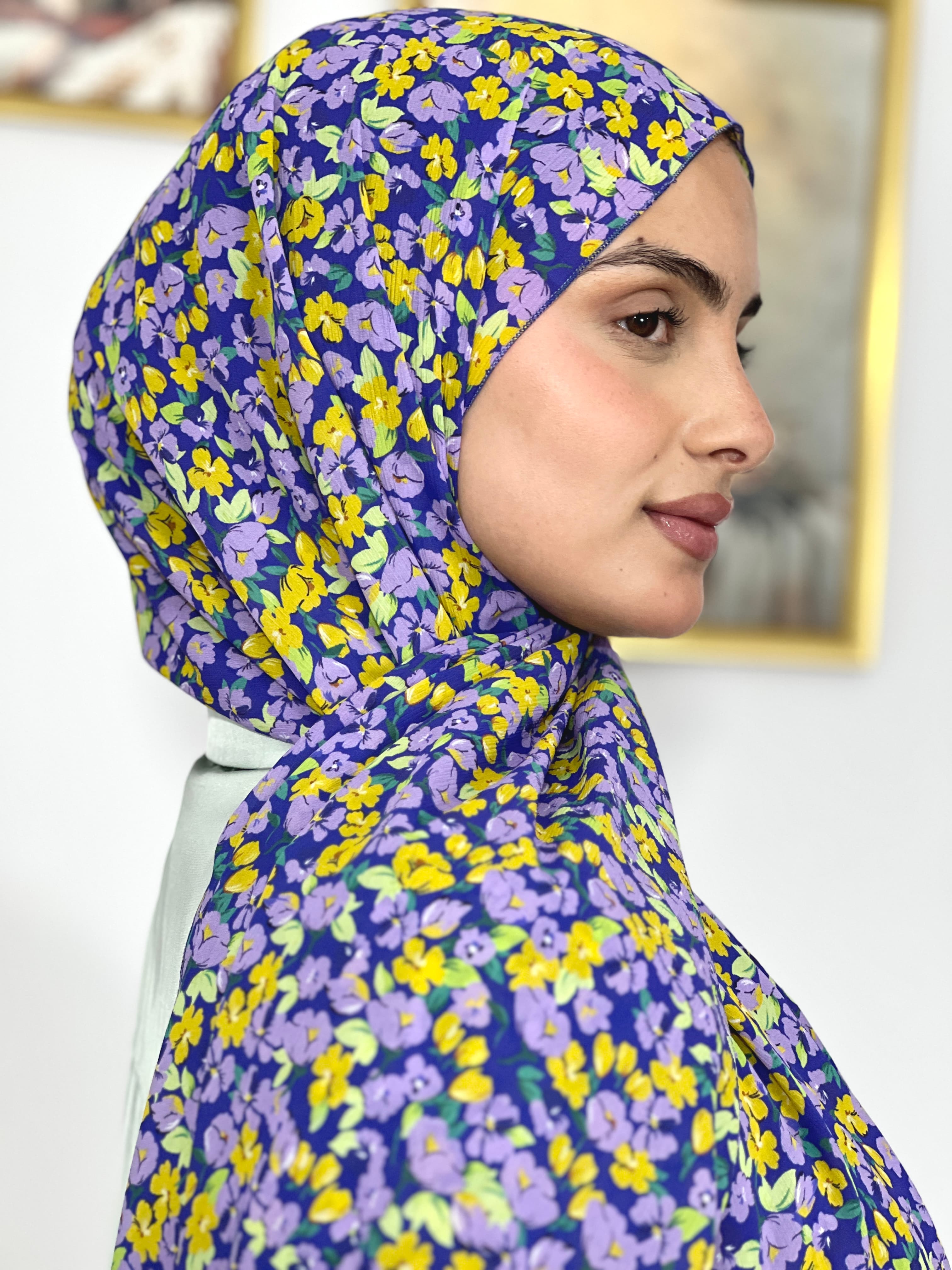 Allurina scarf - "Violet Pansy"