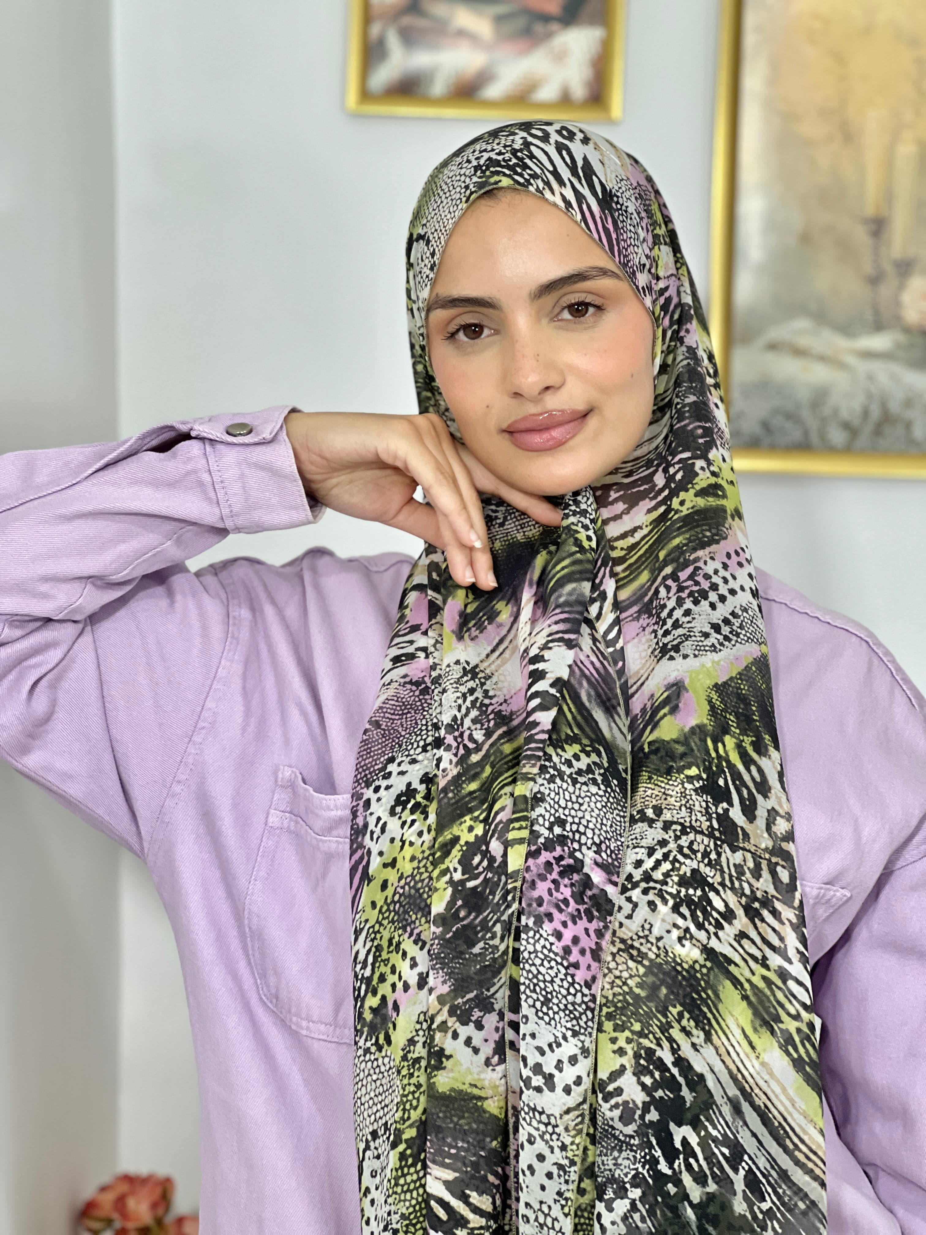 Allurina scarf - "Safari Lilac"