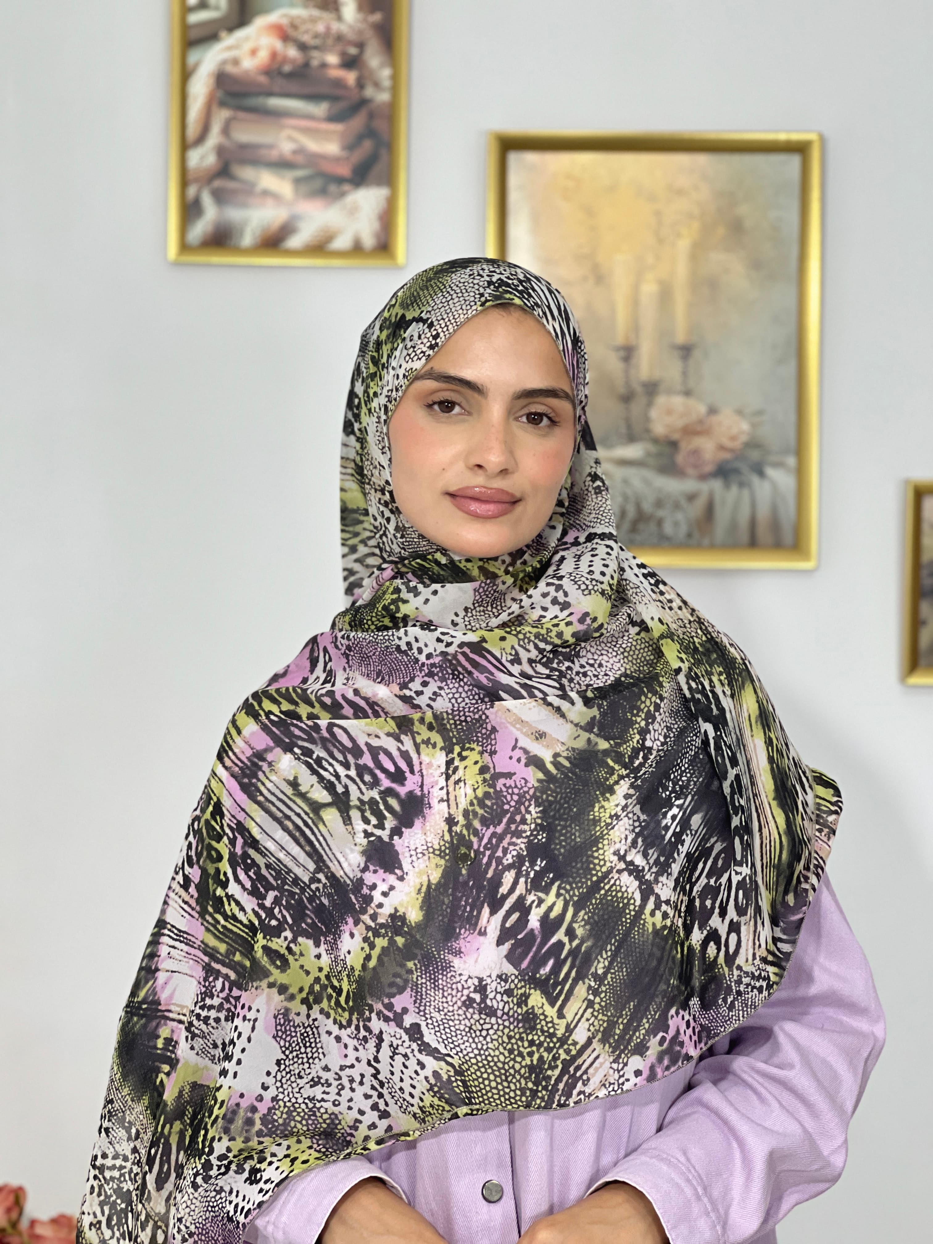 Allurina scarf - "Safari Lilac"