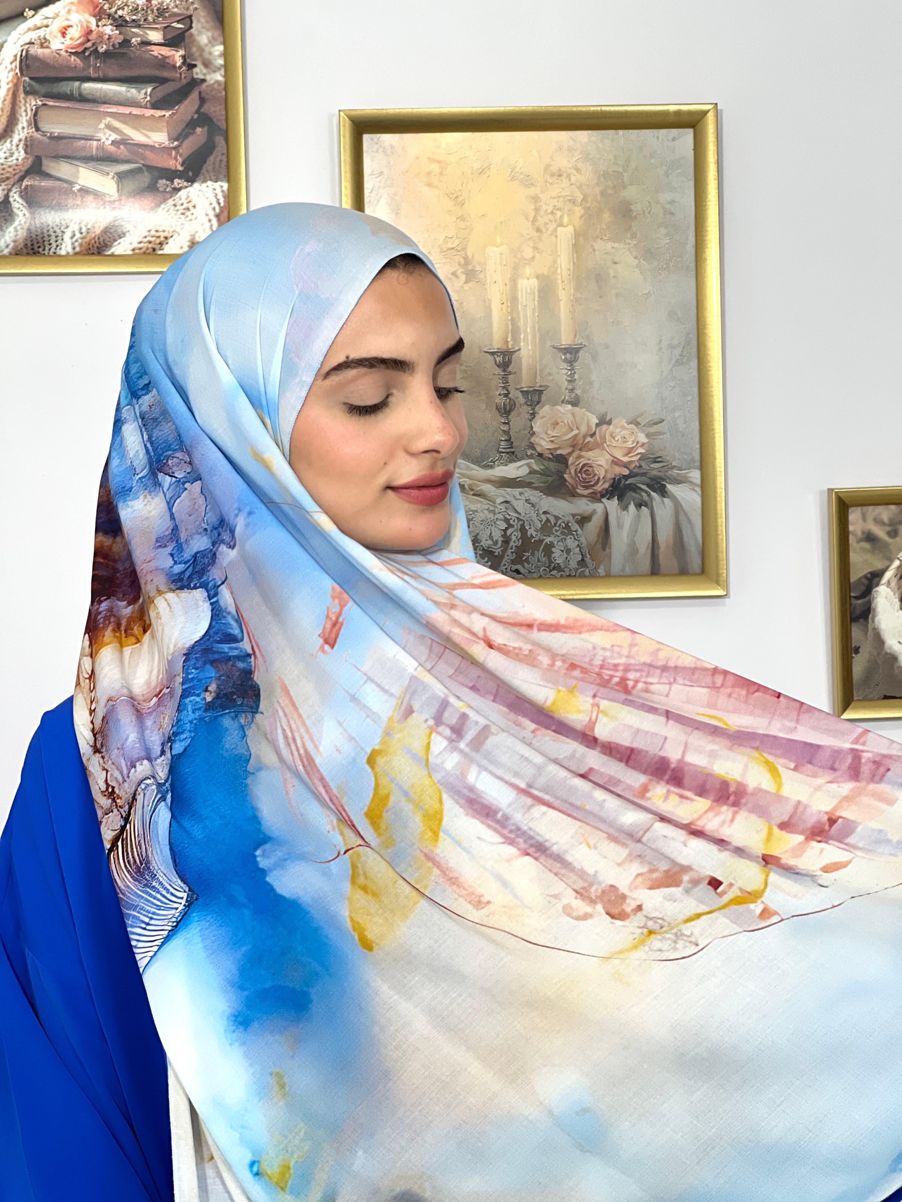 Allurina scarf - "Azure Dream"