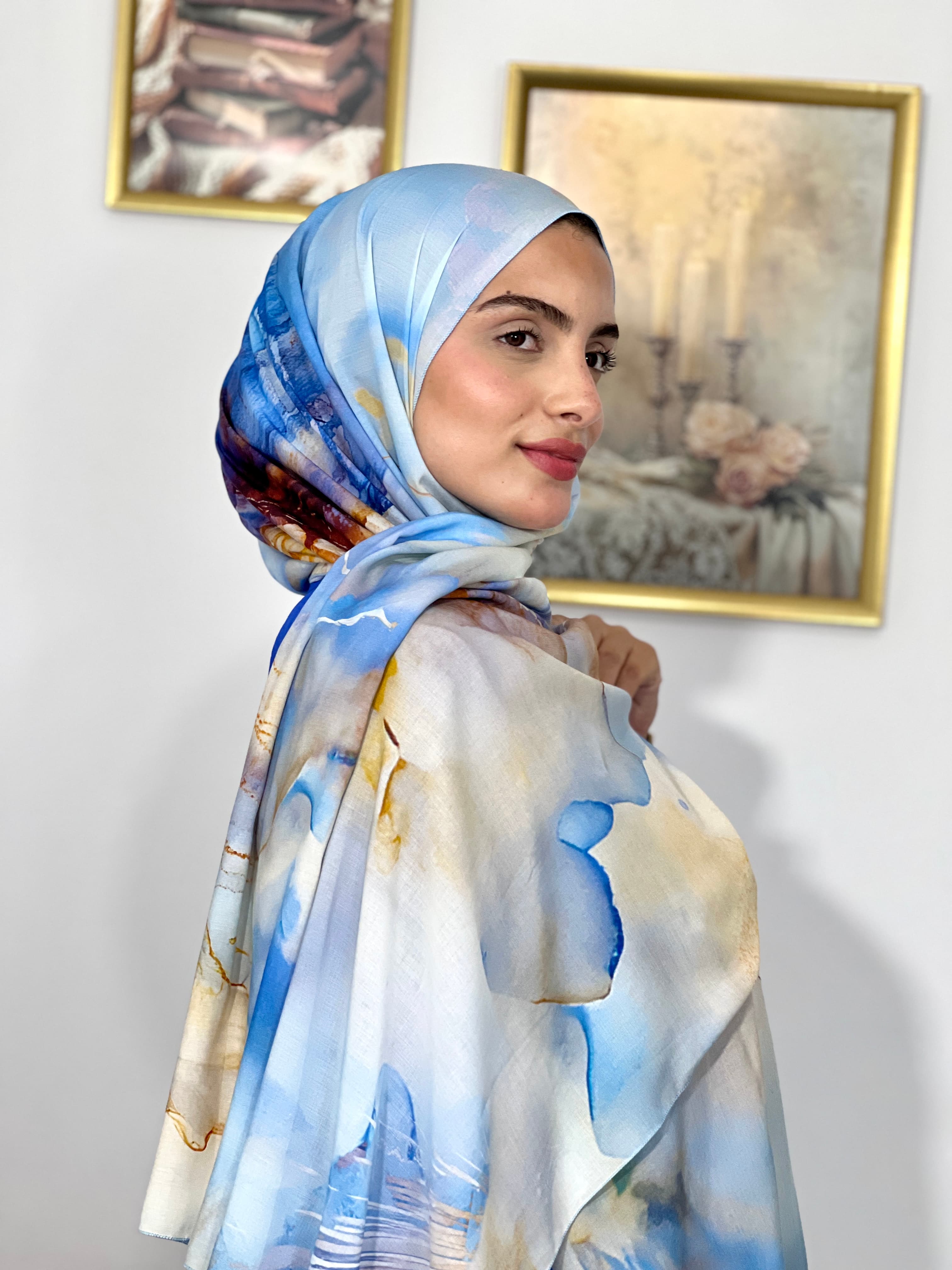 Allurina scarf - "Azure Dream"