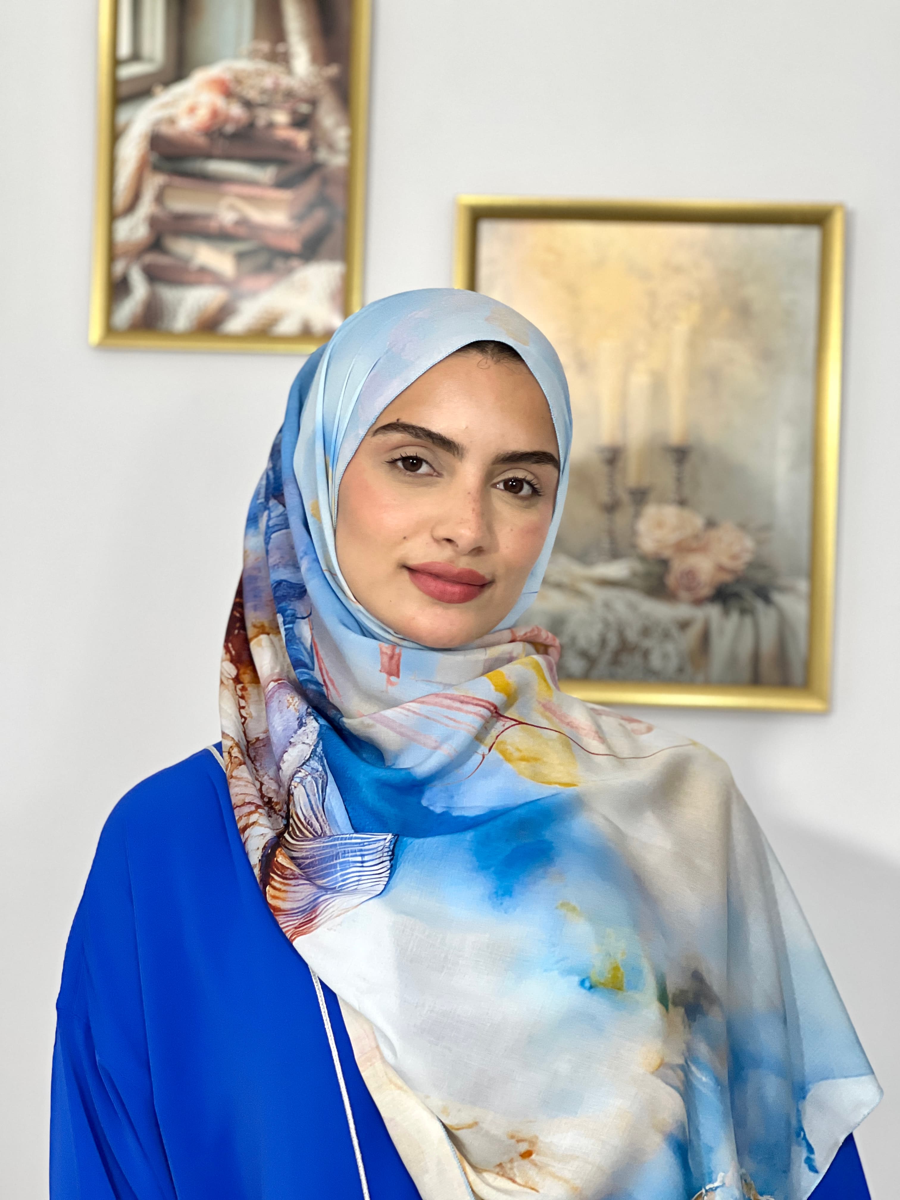 Allurina scarf - "Azure Dream"