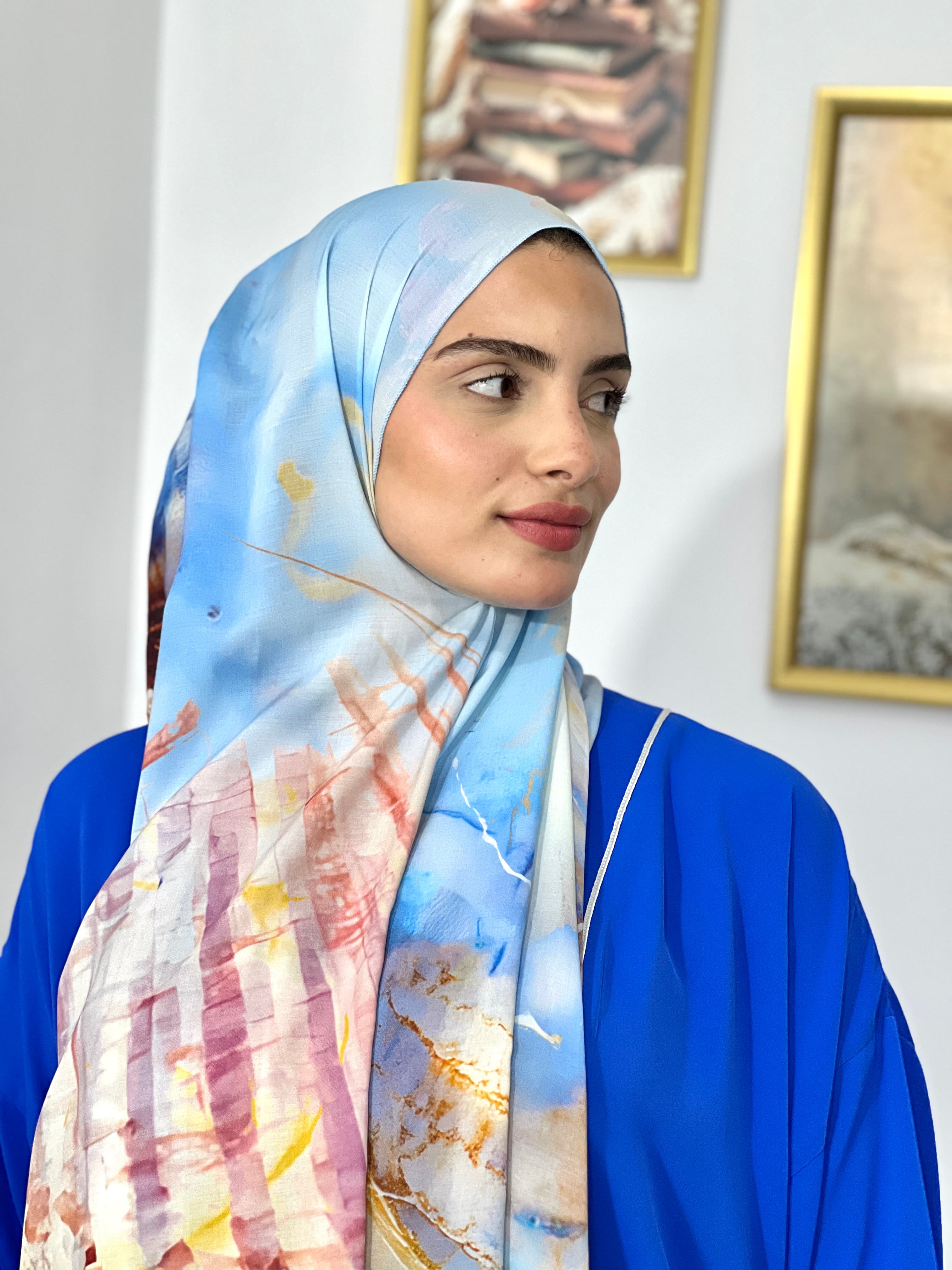 Allurina scarf - "Azure Dream"