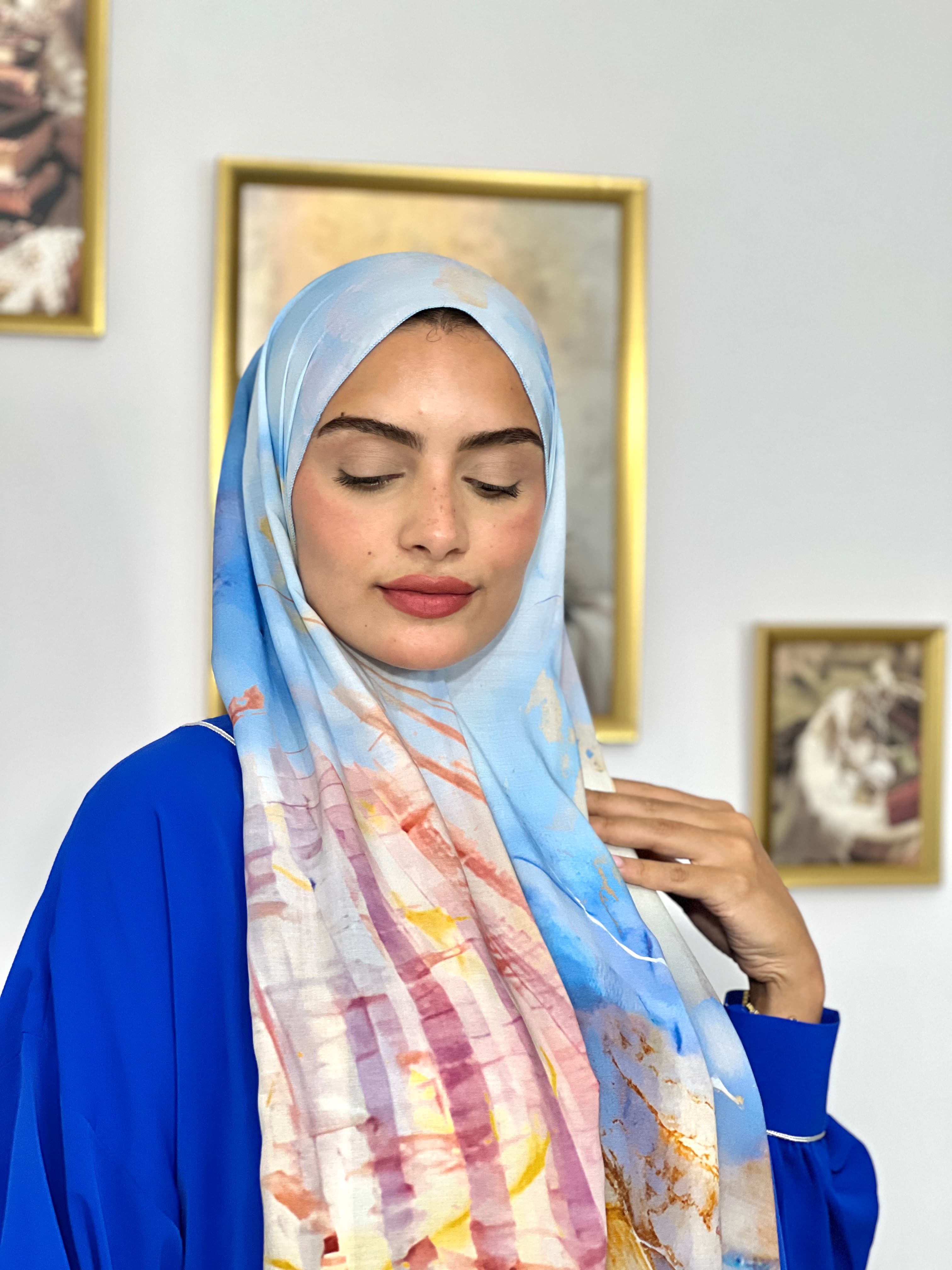 Allurina scarf - "Azure Dream"