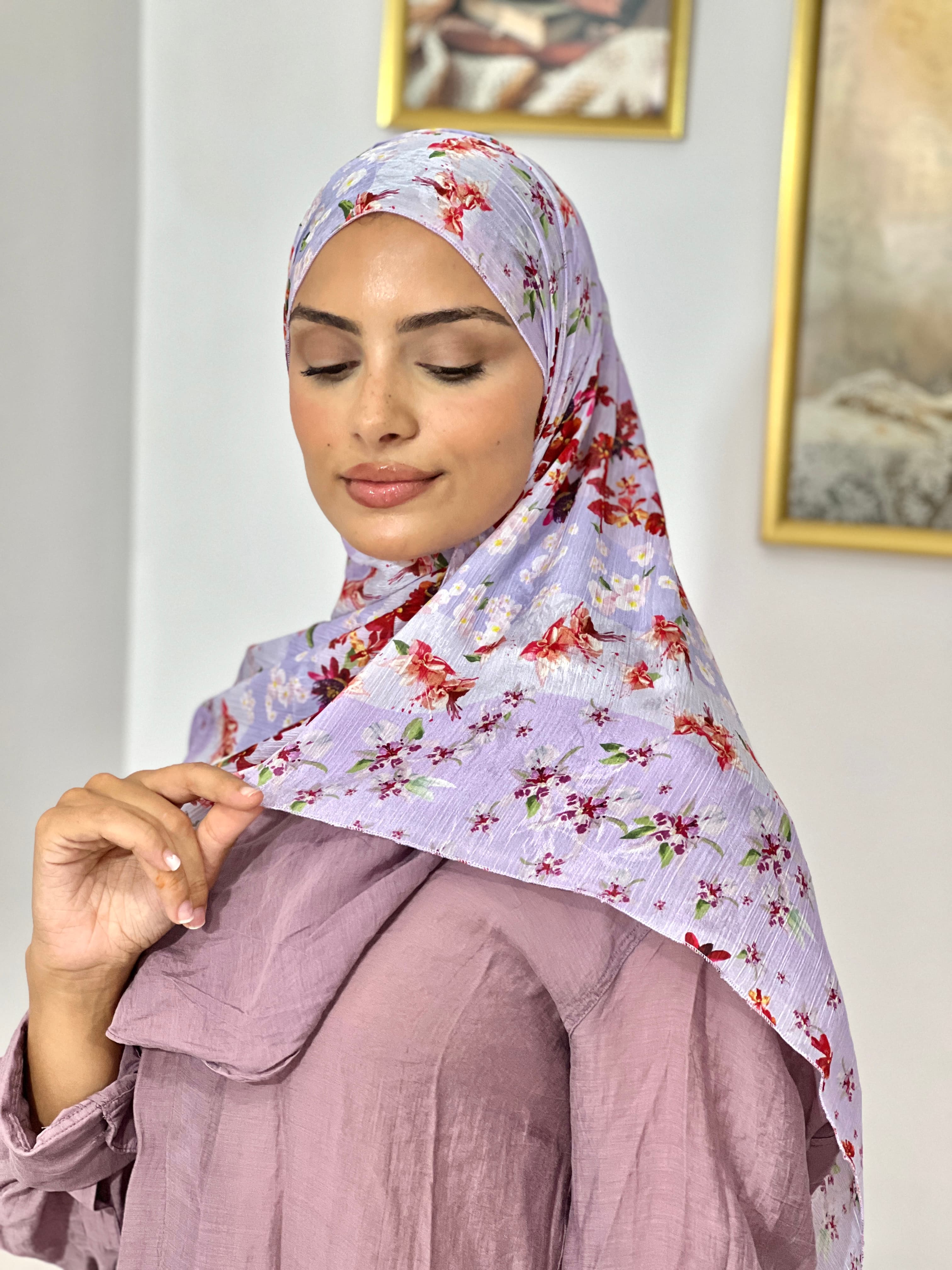 Allurina scarf - "Lavender Bloom"