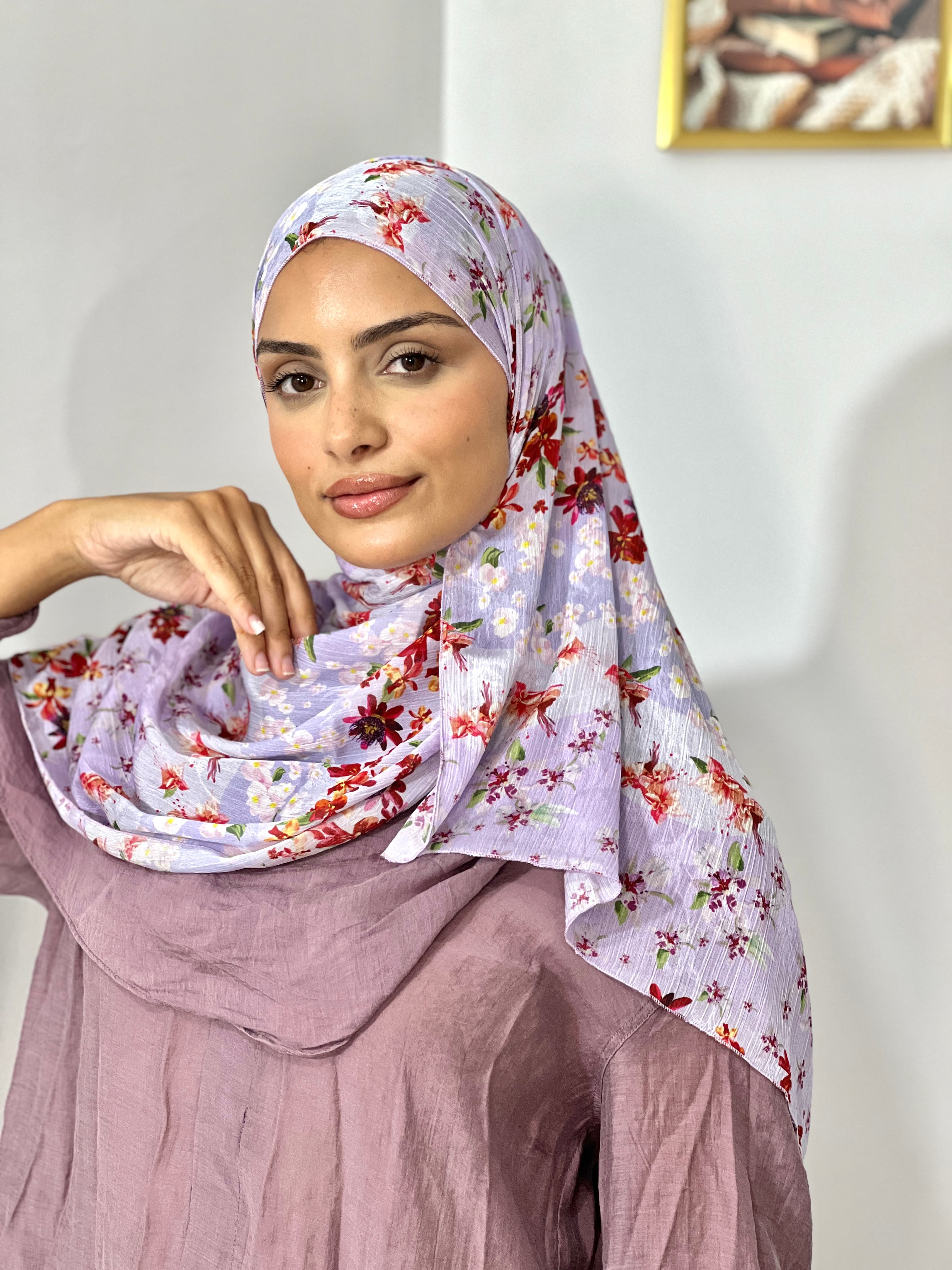 Allurina scarf - "Lavender Bloom"