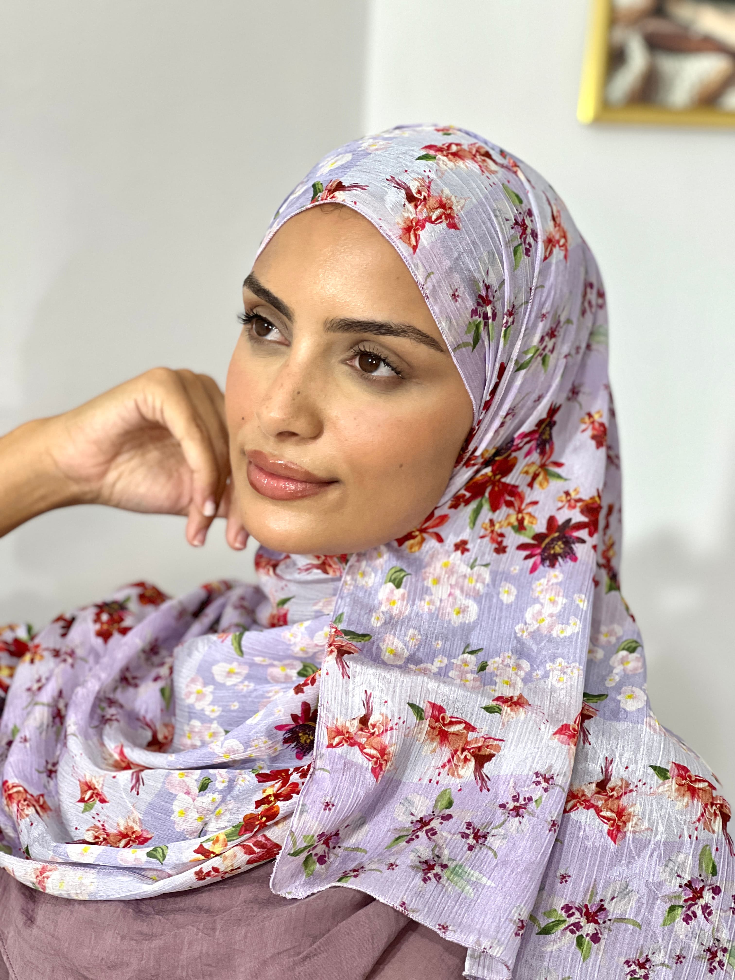 Allurina scarf - "Lavender Bloom"
