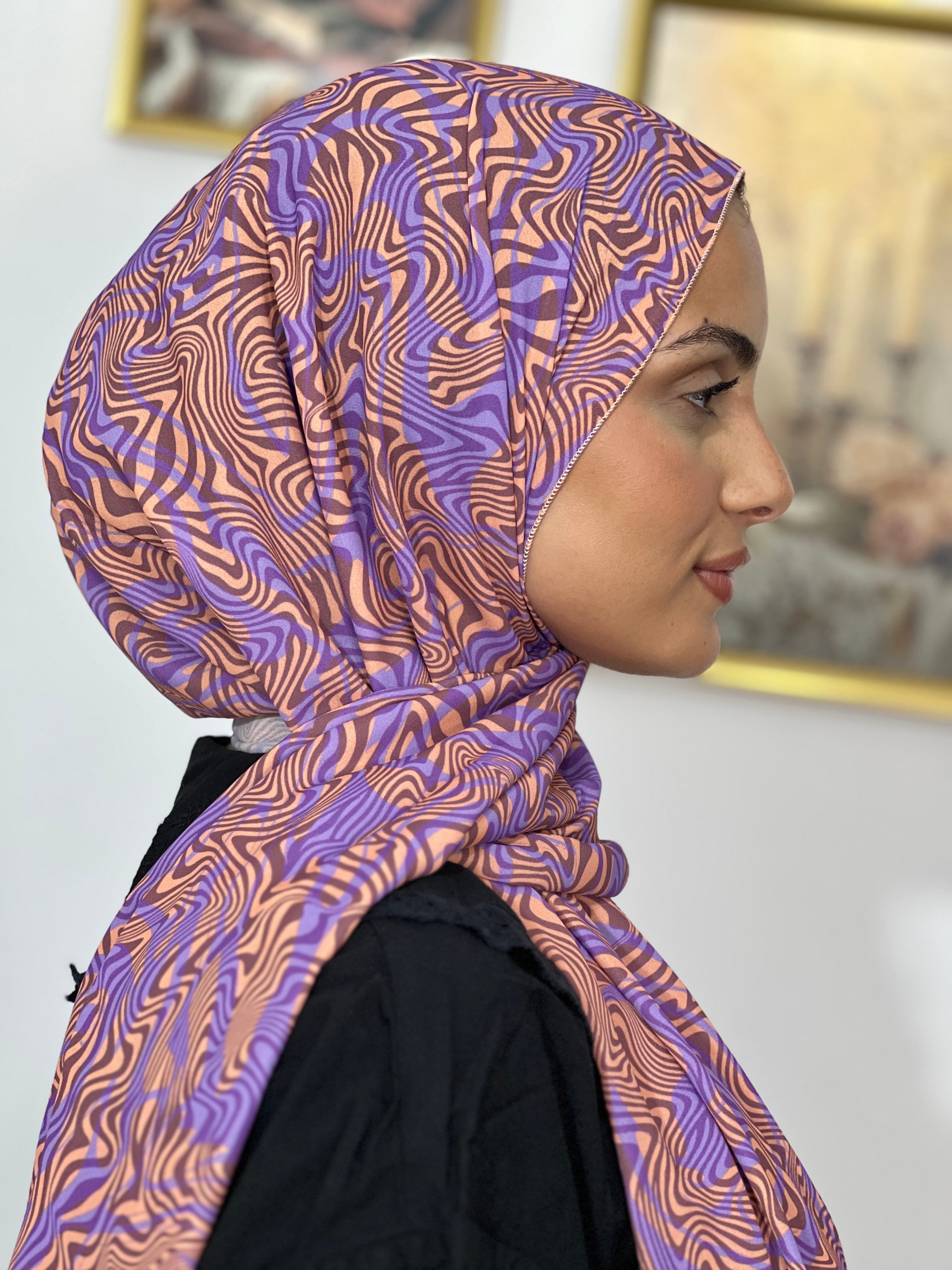 Allurina scarf - "Marble Swirl"