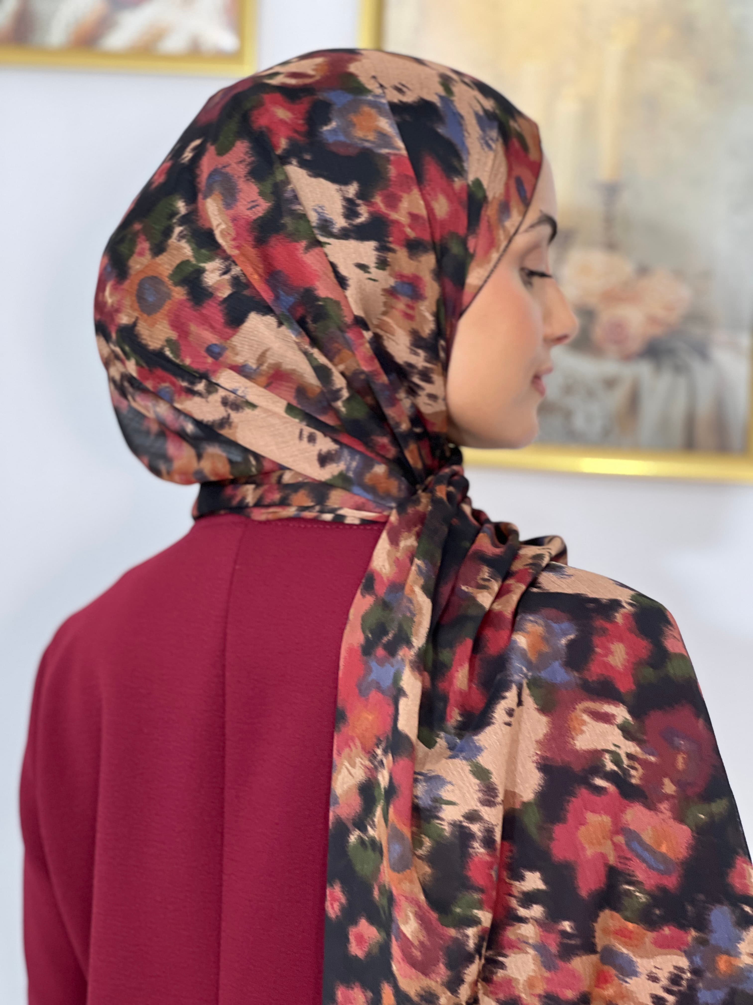 Allurina scarf - "Autumn Camouflage"