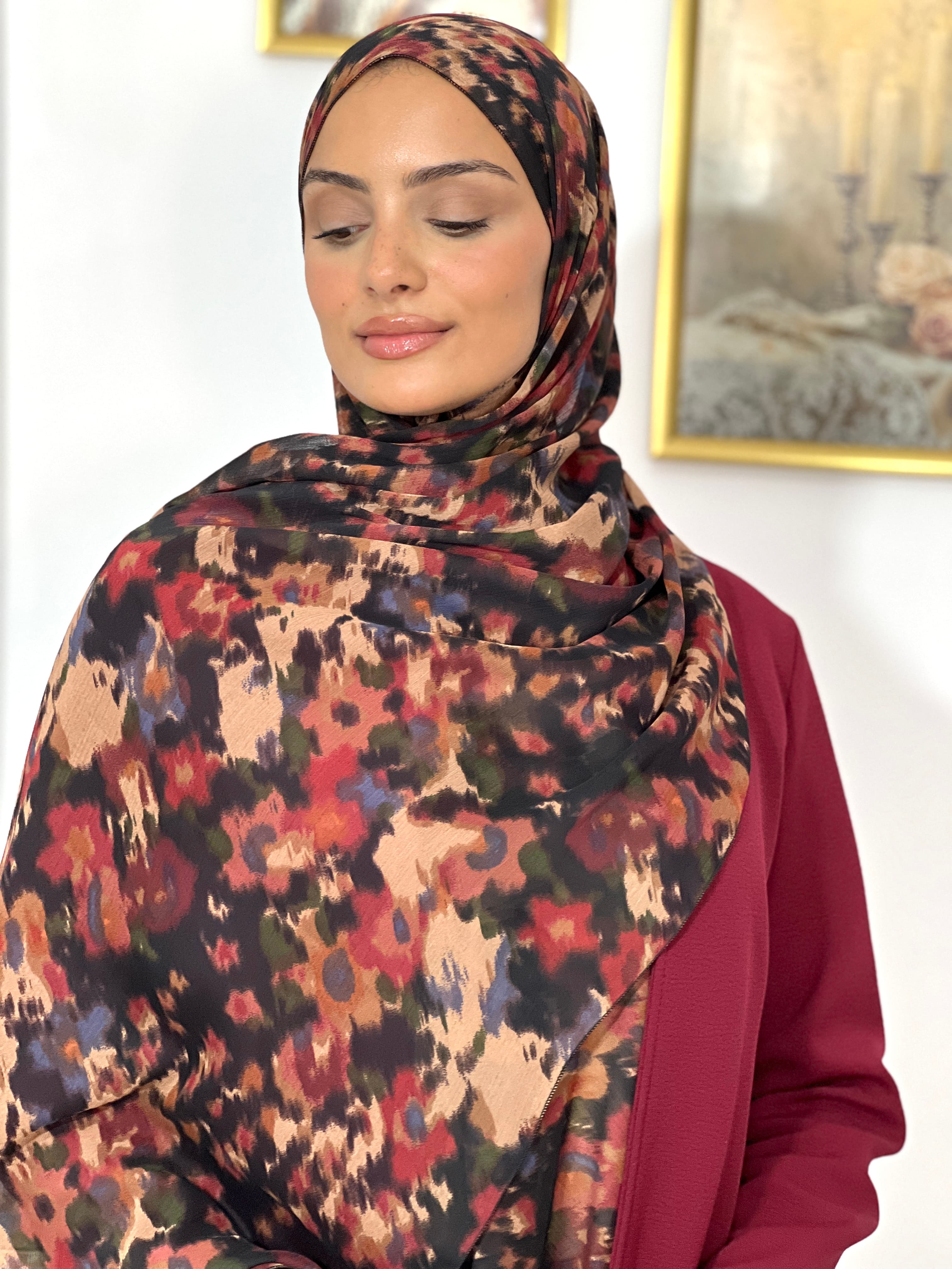 Allurina scarf - "Autumn Camouflage"