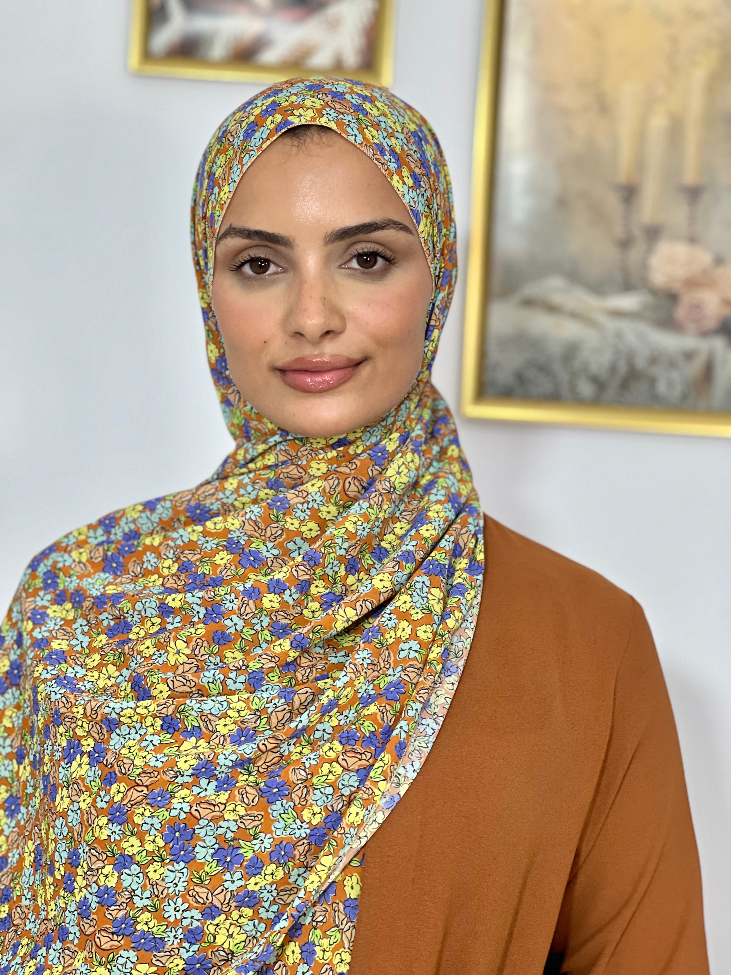 Allurina scarf - "Marigold Blossom"