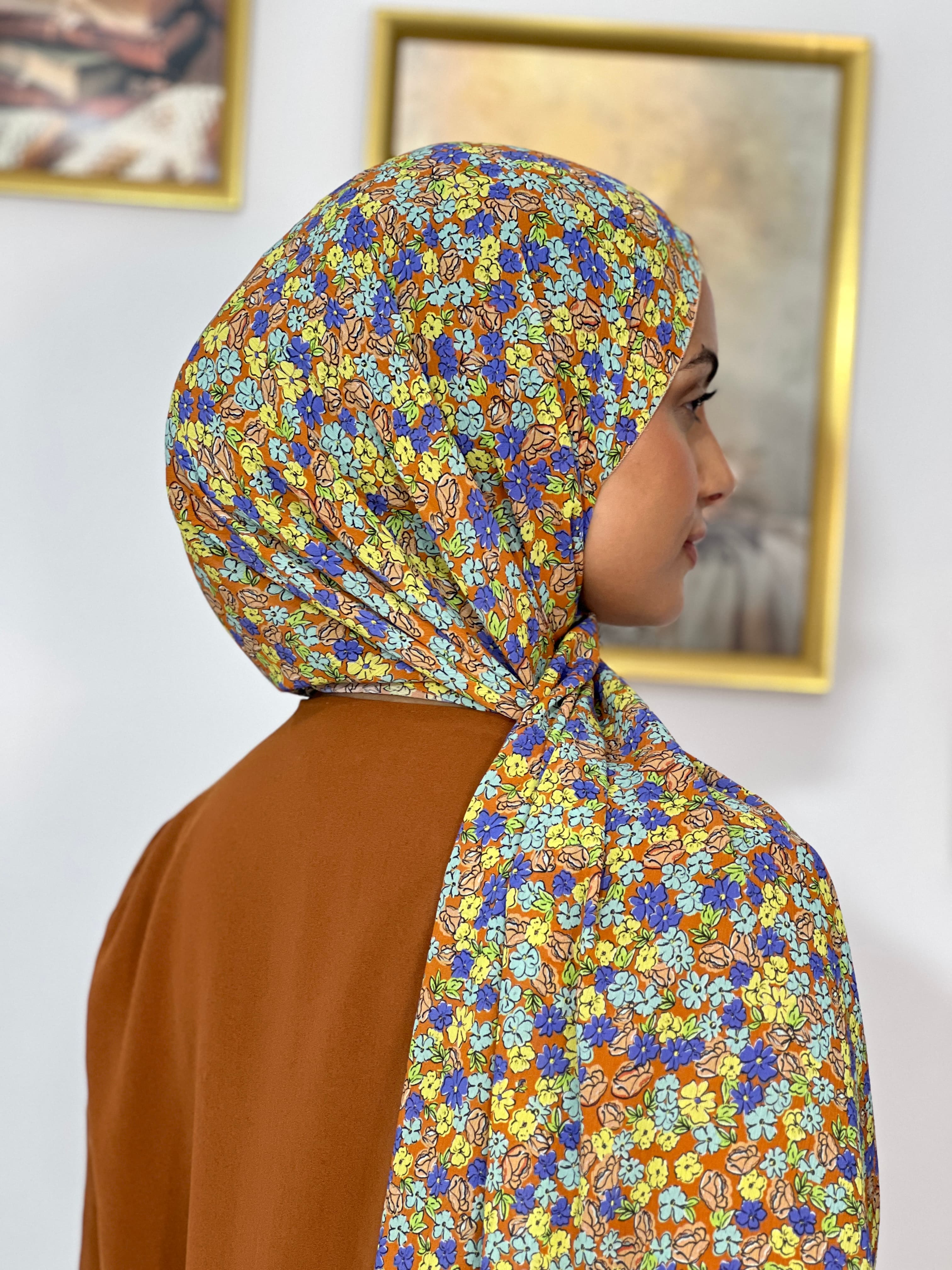 Allurina scarf - "Marigold Blossom"