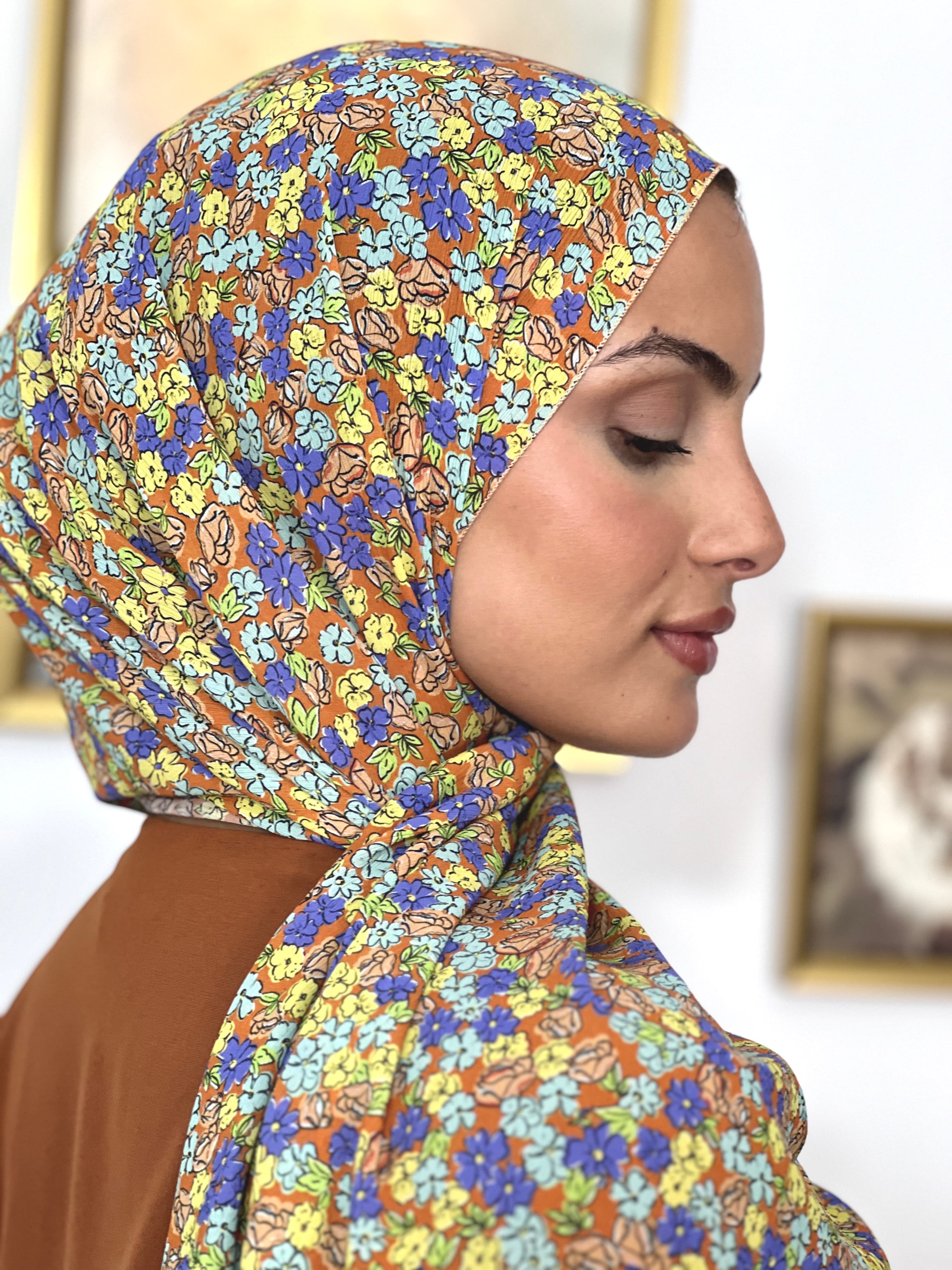 Allurina scarf - "Marigold Blossom"