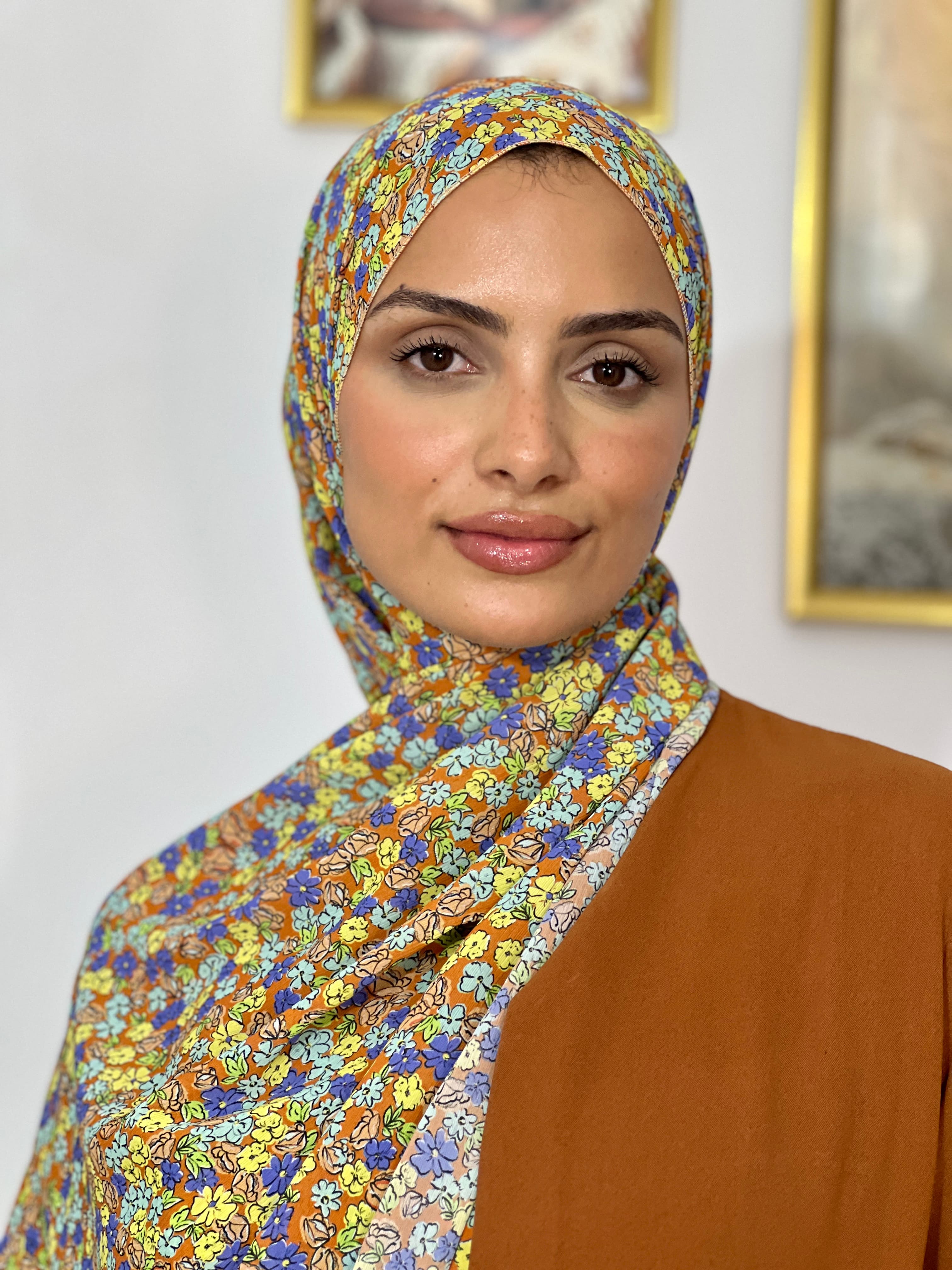 Allurina scarf - "Marigold Blossom"