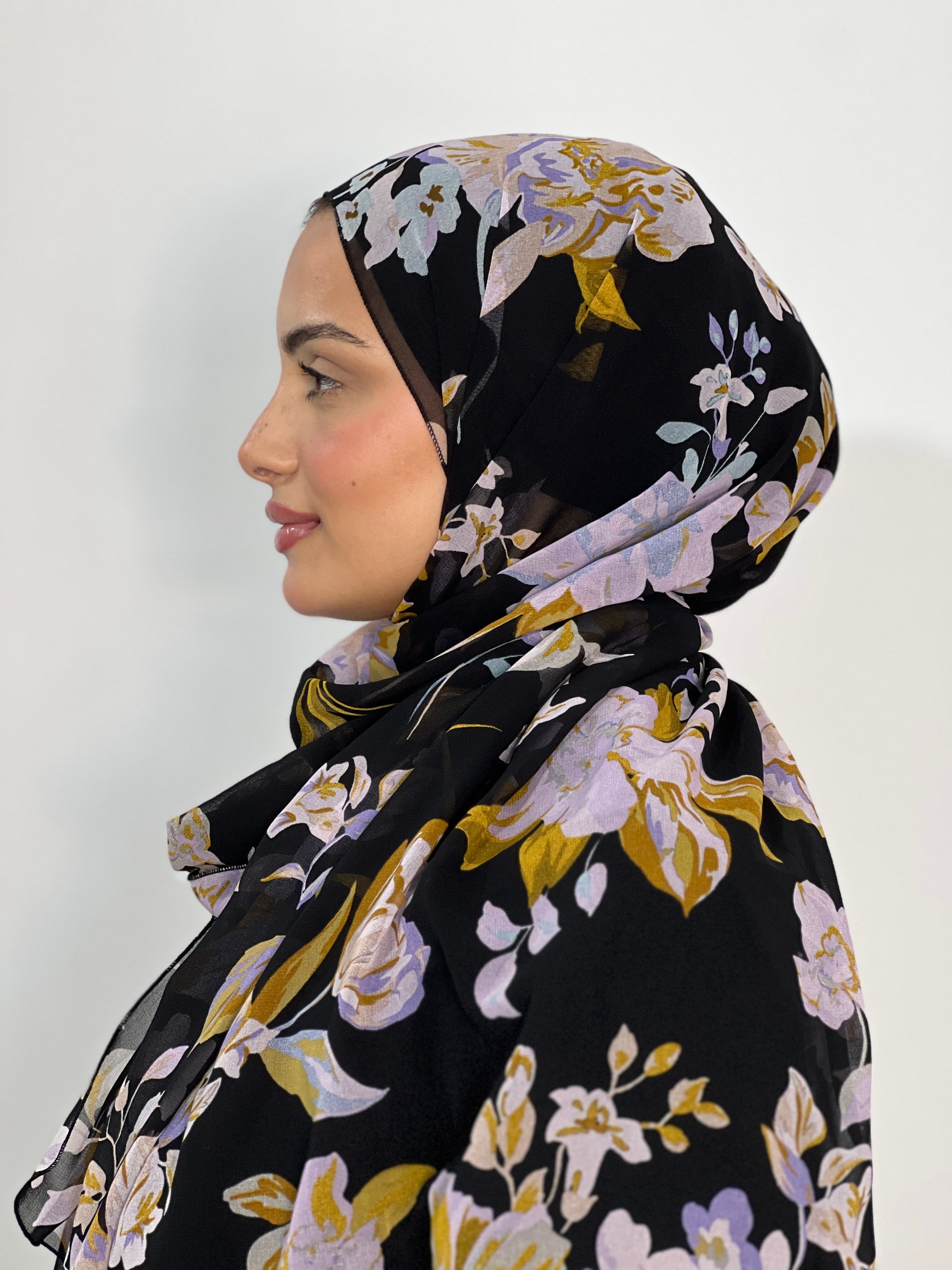 Allurina scarf - "Golden Lilac"