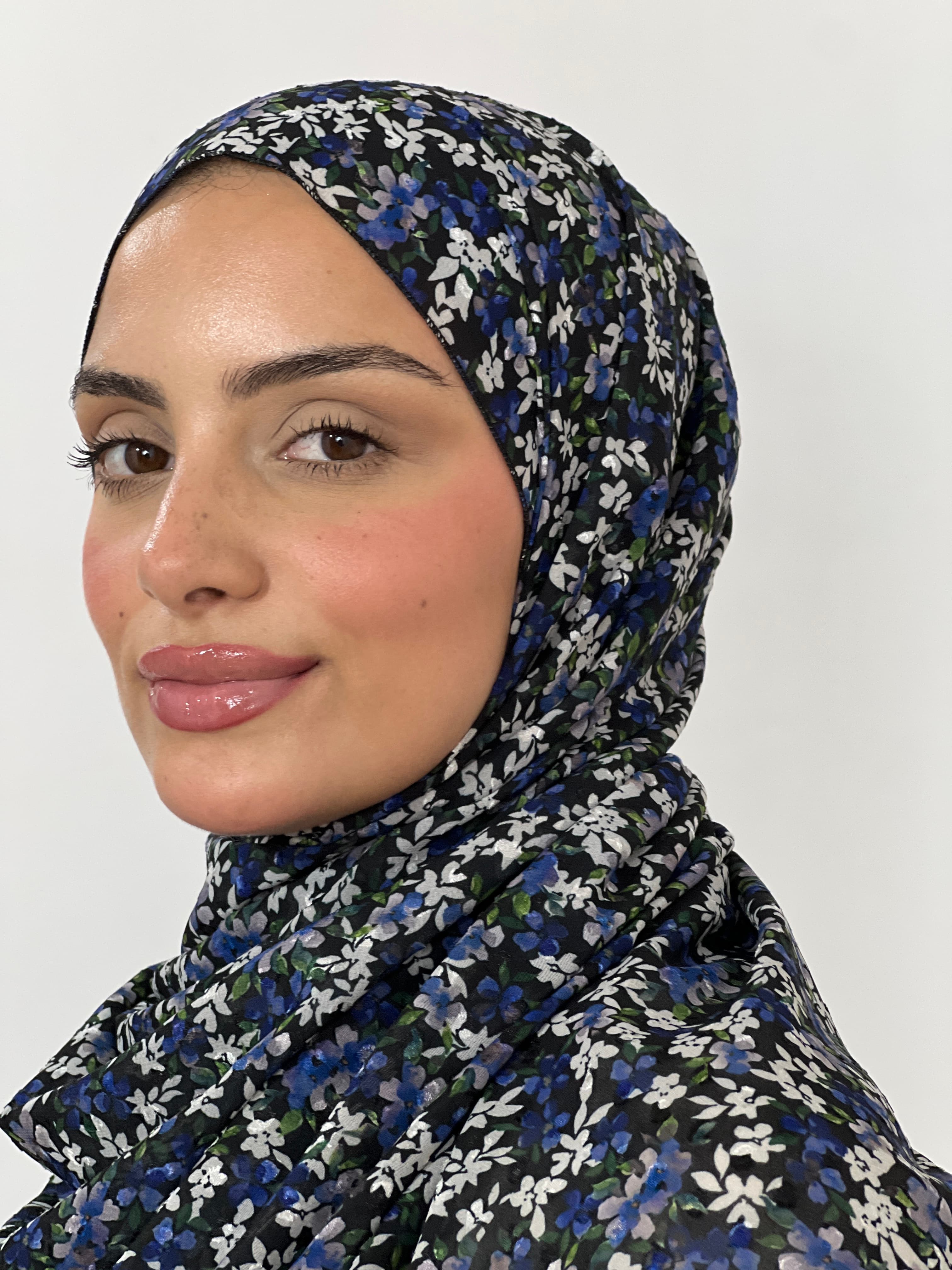 Allurina scarf - "Midnight Ditsy"