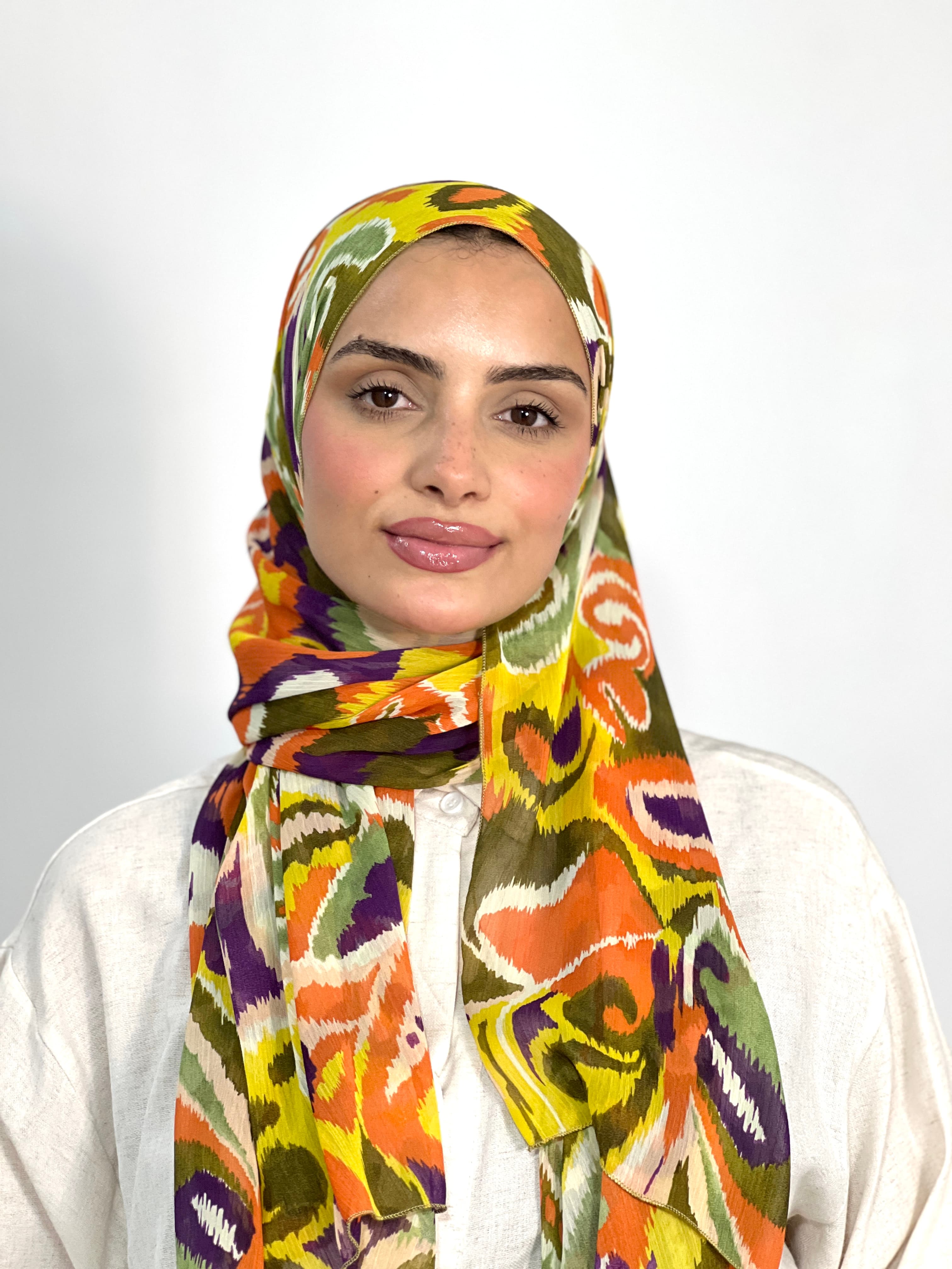 Allurina scarf - "Ikat Fiesta"