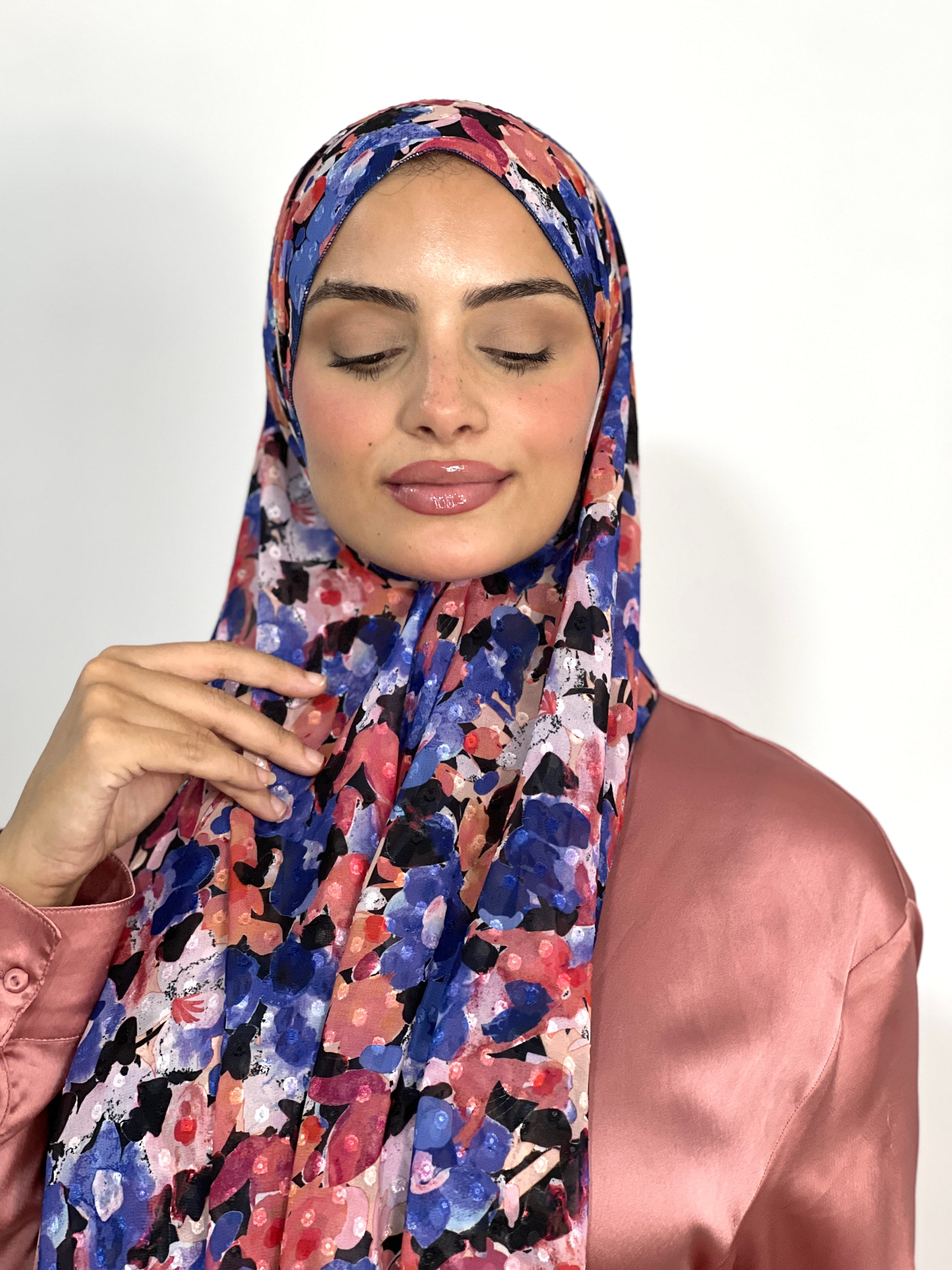 Allurina scarf - "Petal Splash"