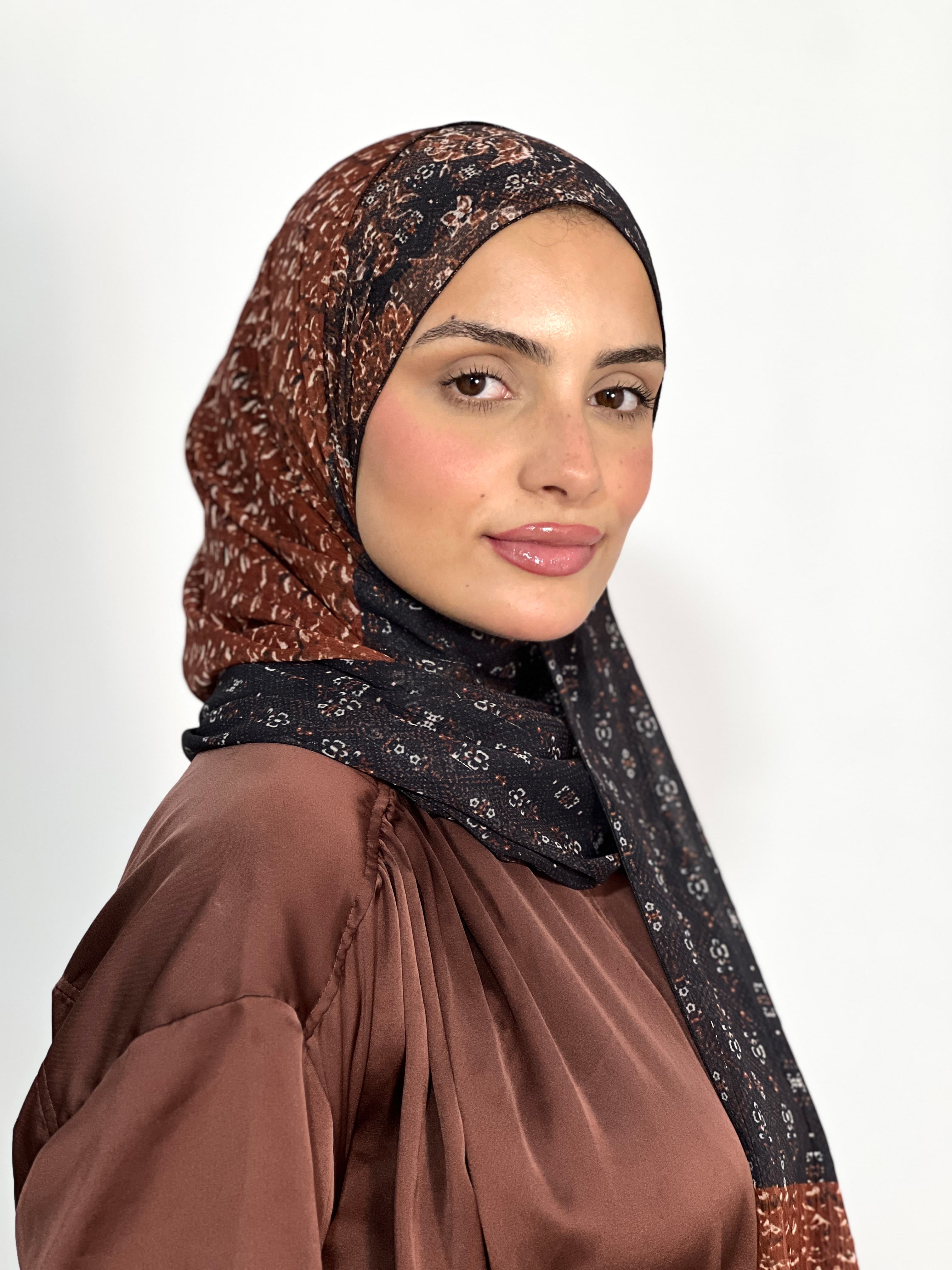 Allurina scarf - "Chocolate Noir"