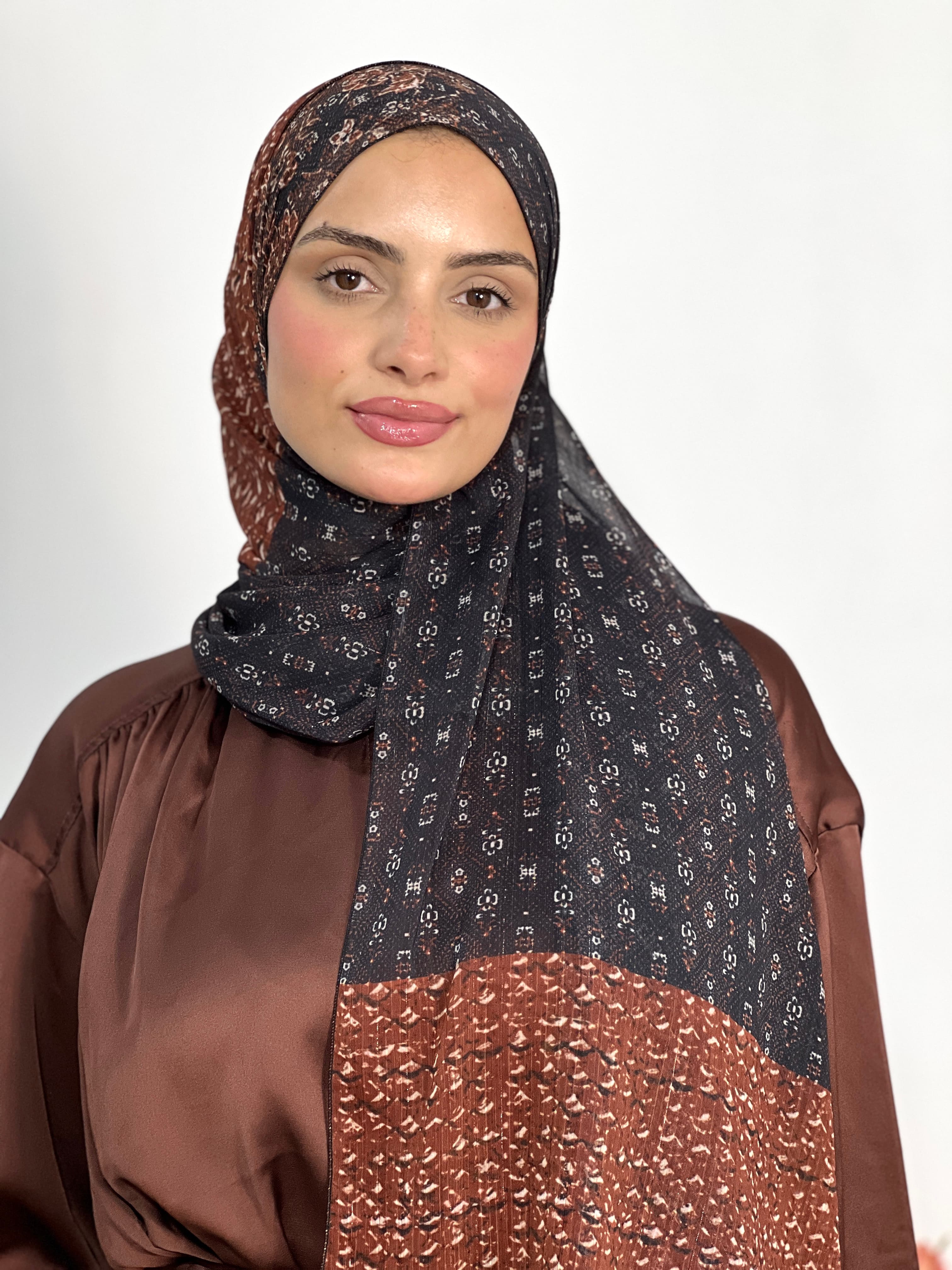 Allurina scarf - "Chocolate Noir"