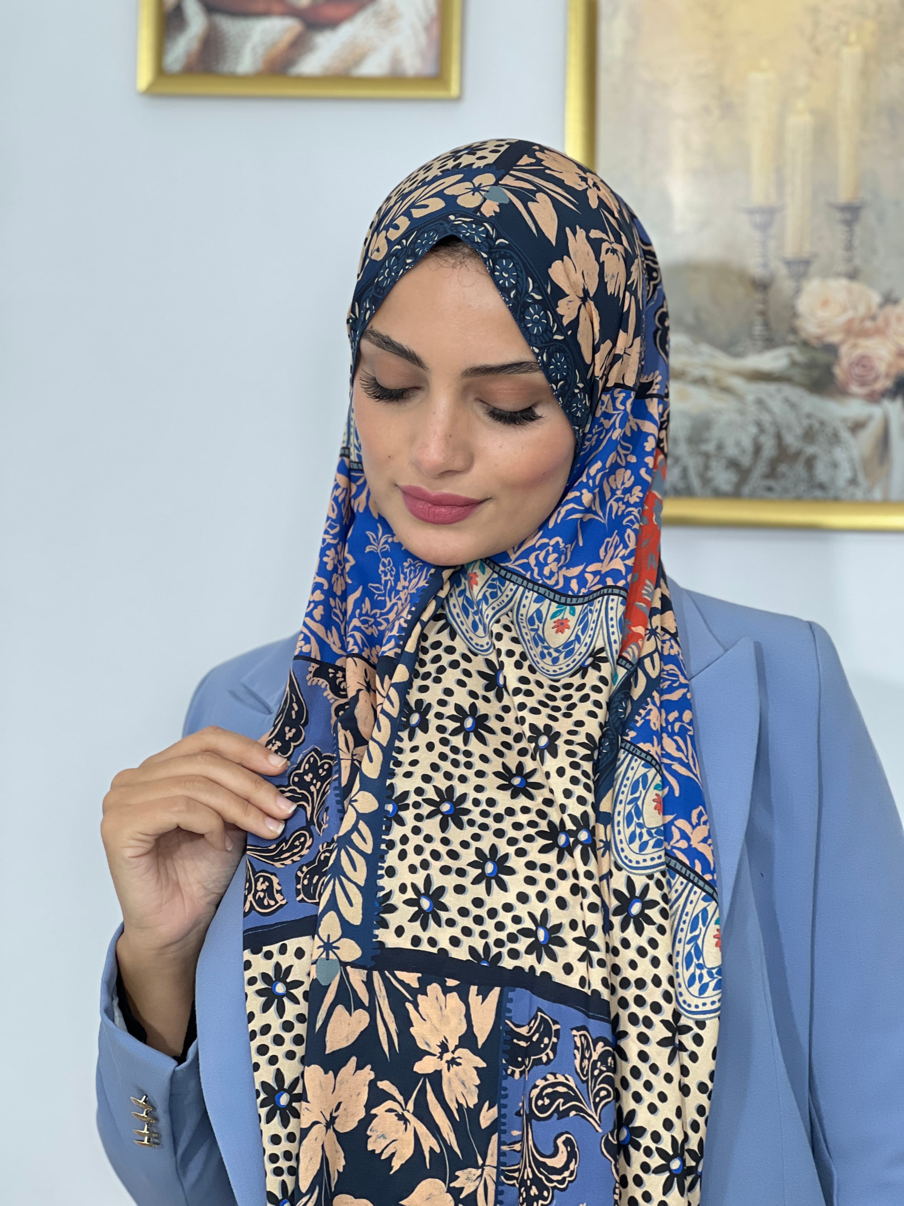 Allurina scarf - "Bohemian Patchwork"