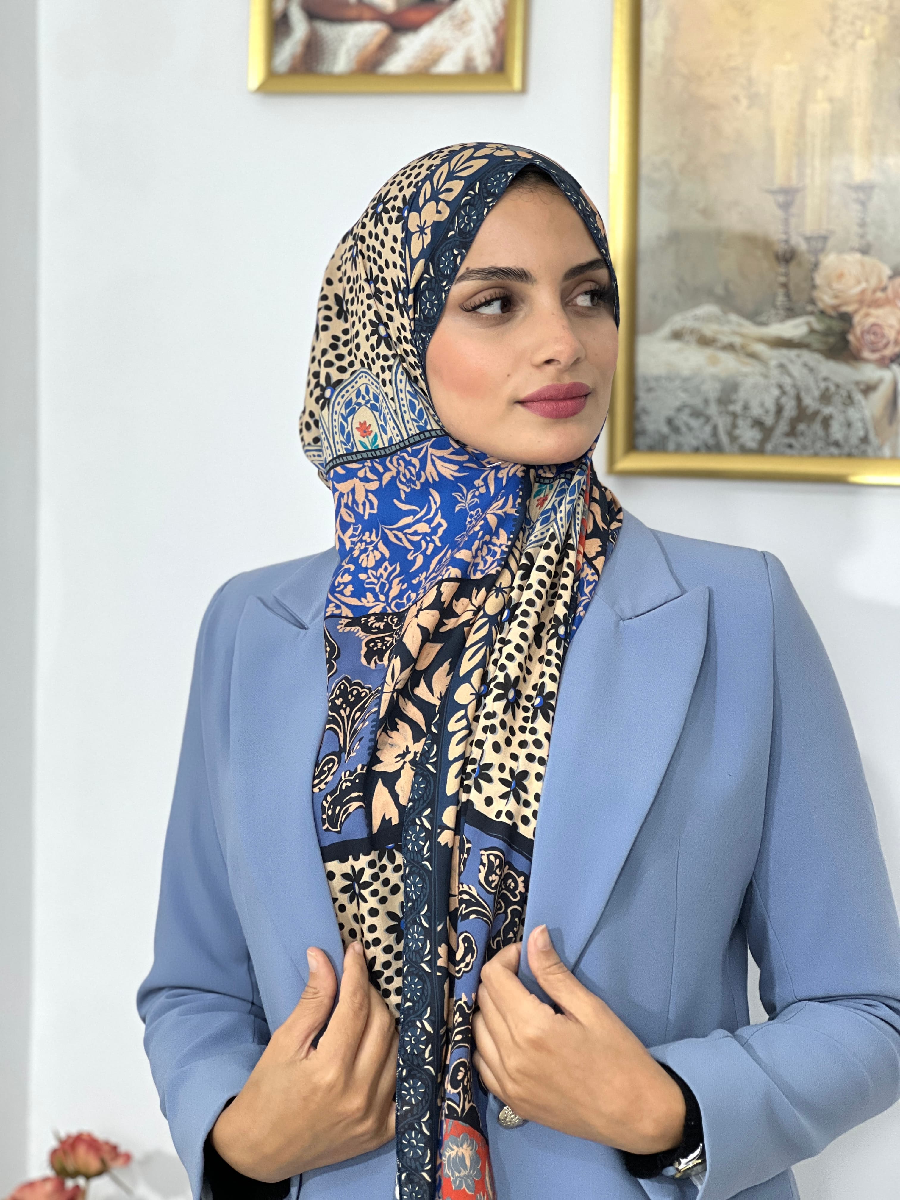 Allurina scarf - "Bohemian Patchwork"
