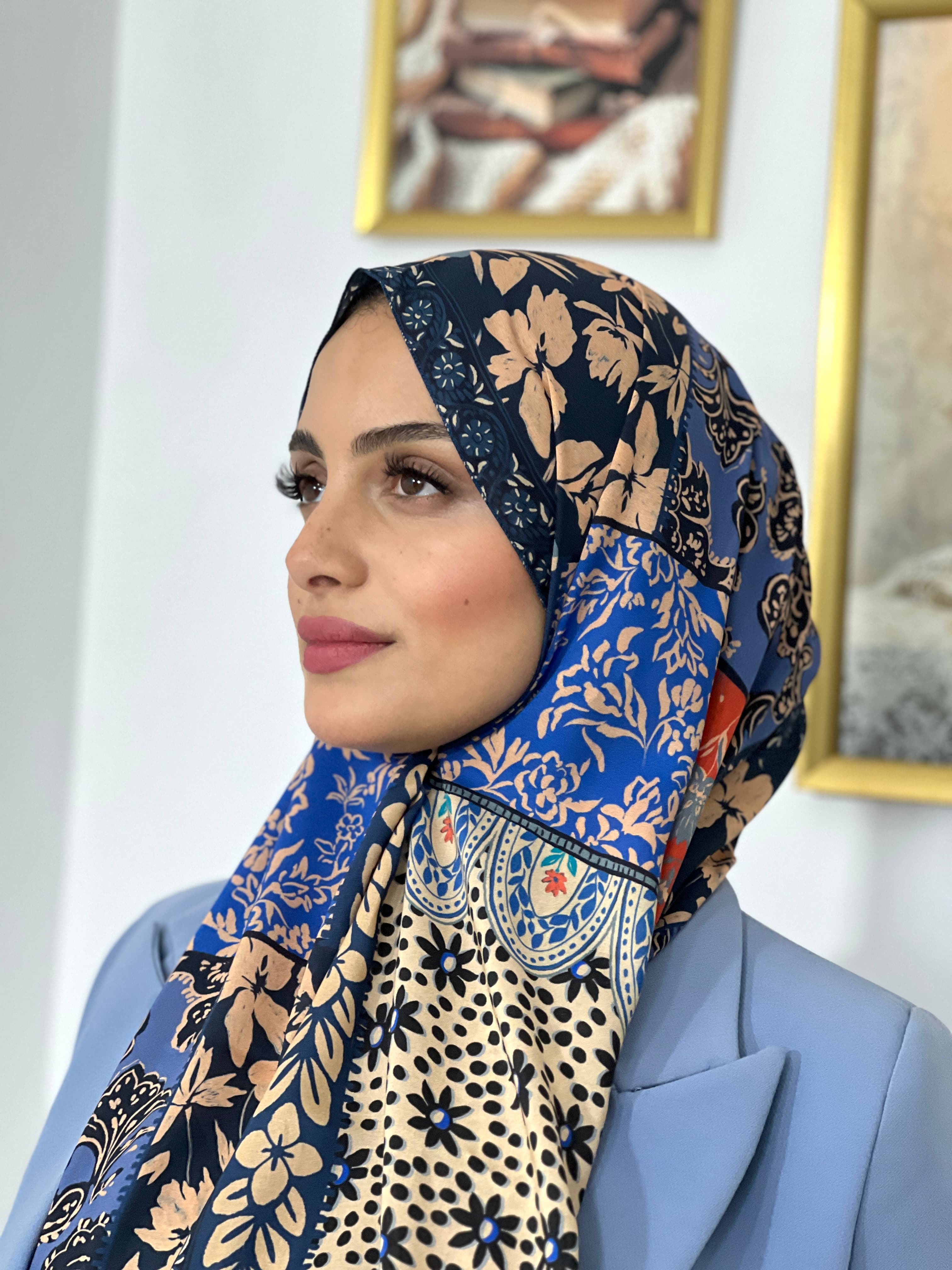 Allurina scarf - "Bohemian Patchwork"