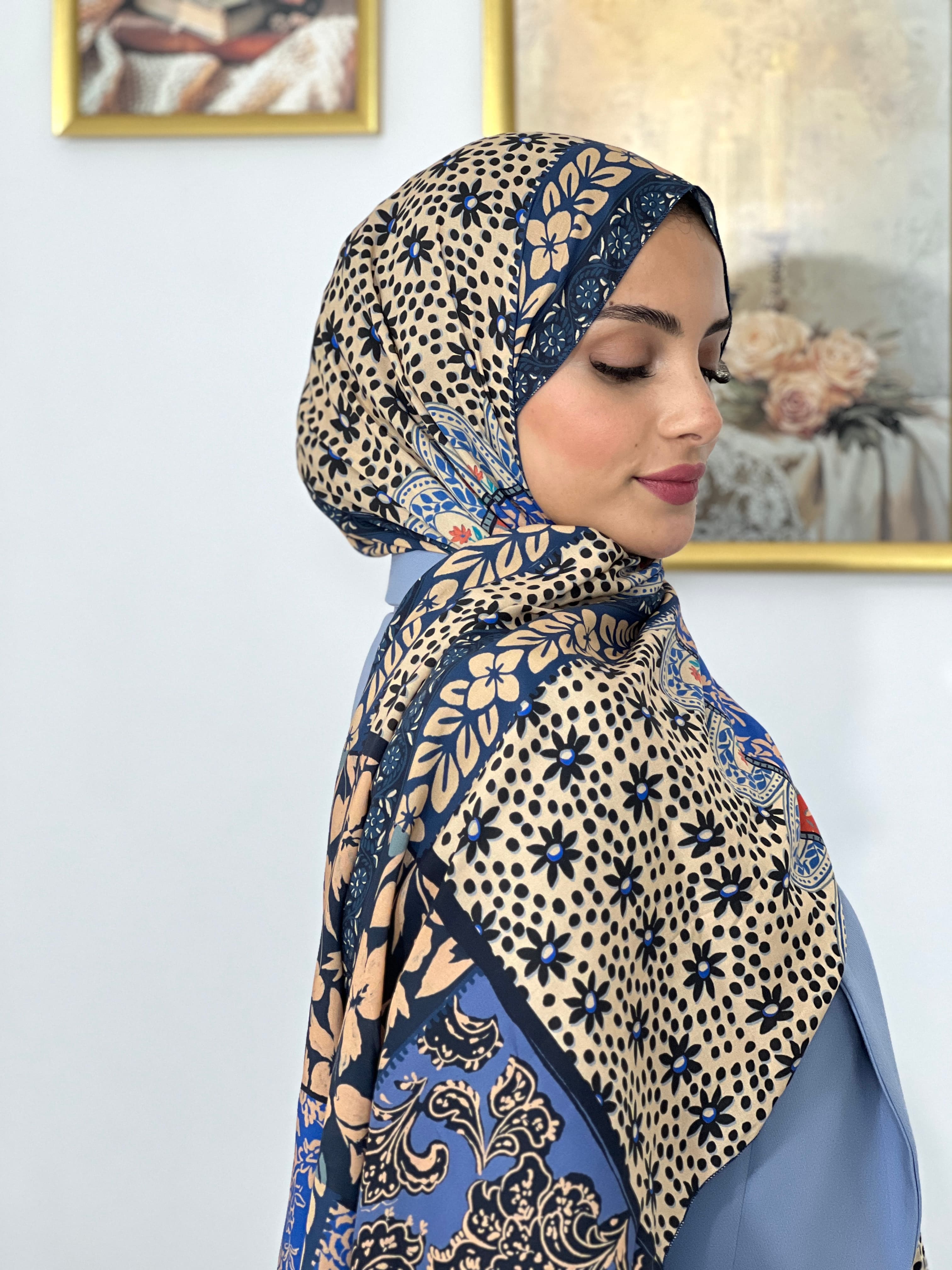 Allurina scarf - "Bohemian Patchwork"