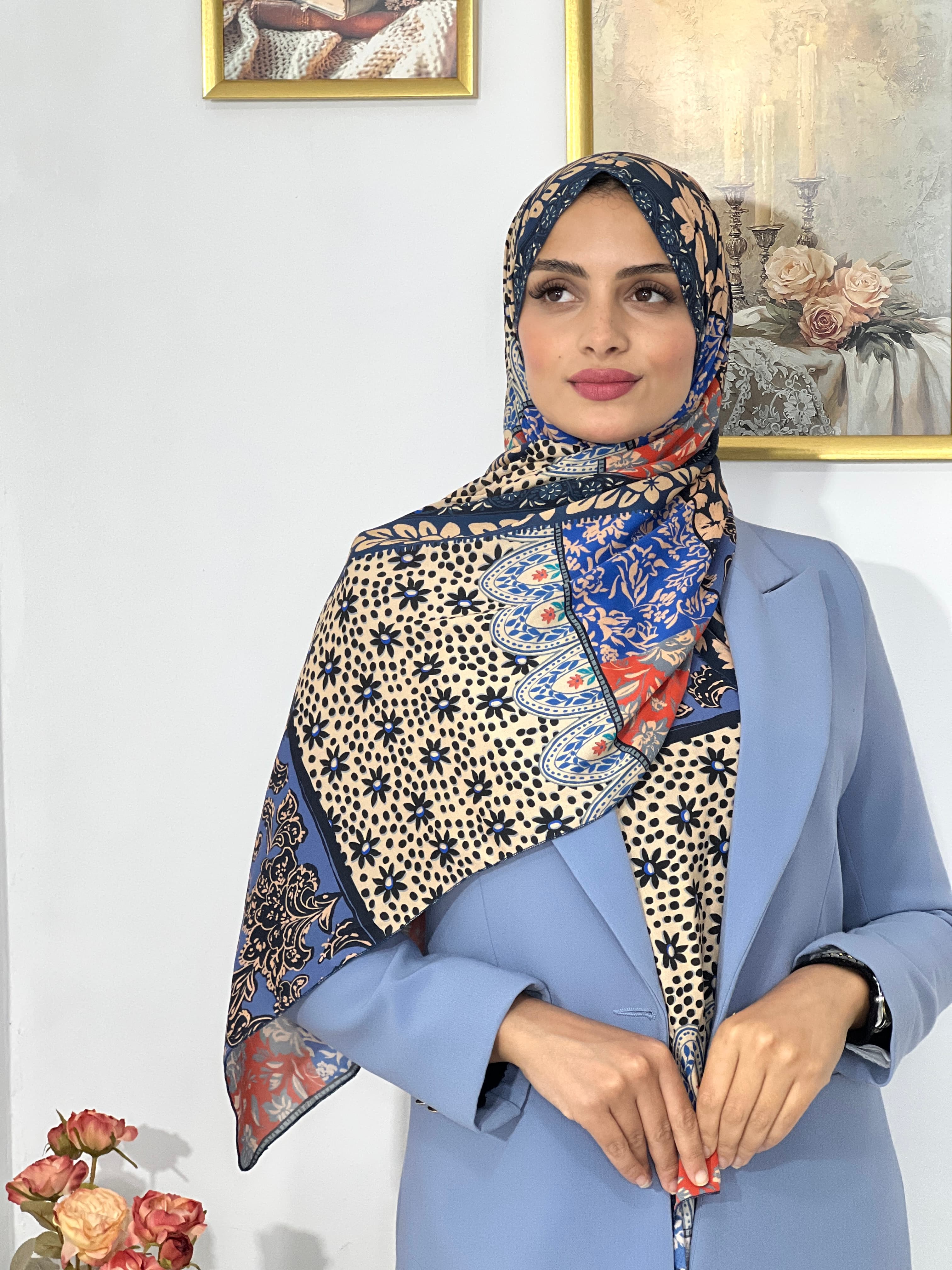 Allurina scarf - "Bohemian Patchwork"